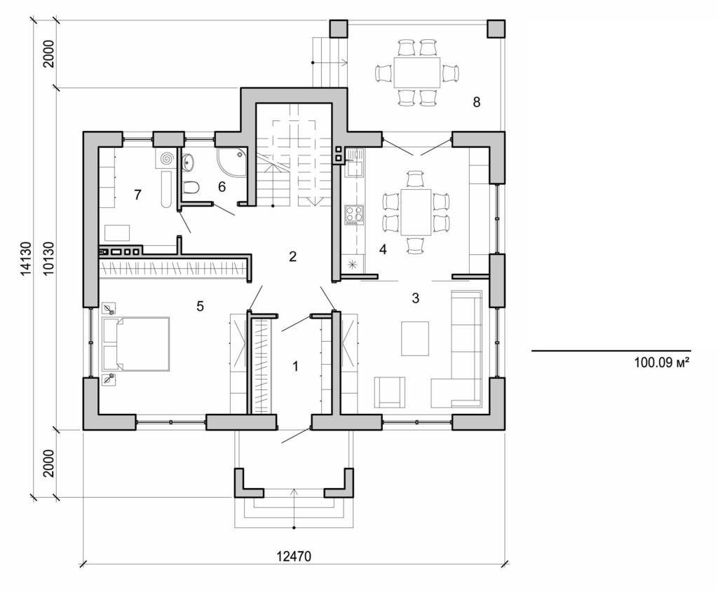 Galería de visualizaciones - Casa de dos plantas