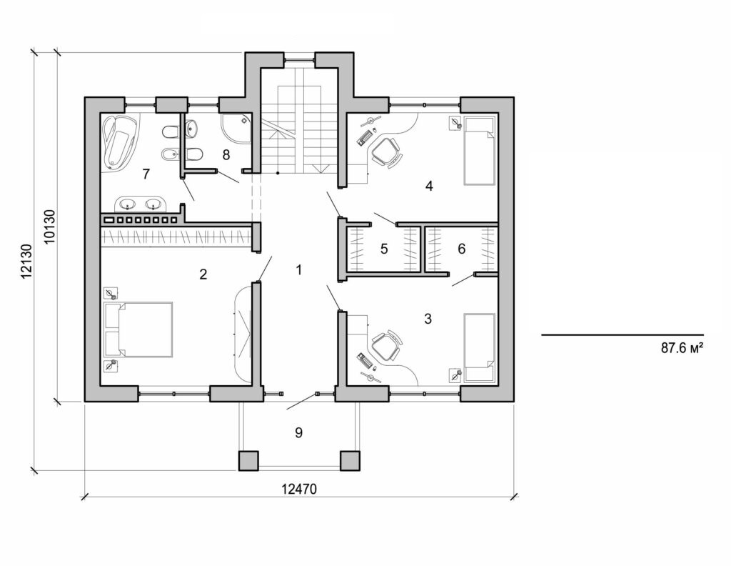 Galería de visualizaciones - Casa de dos plantas