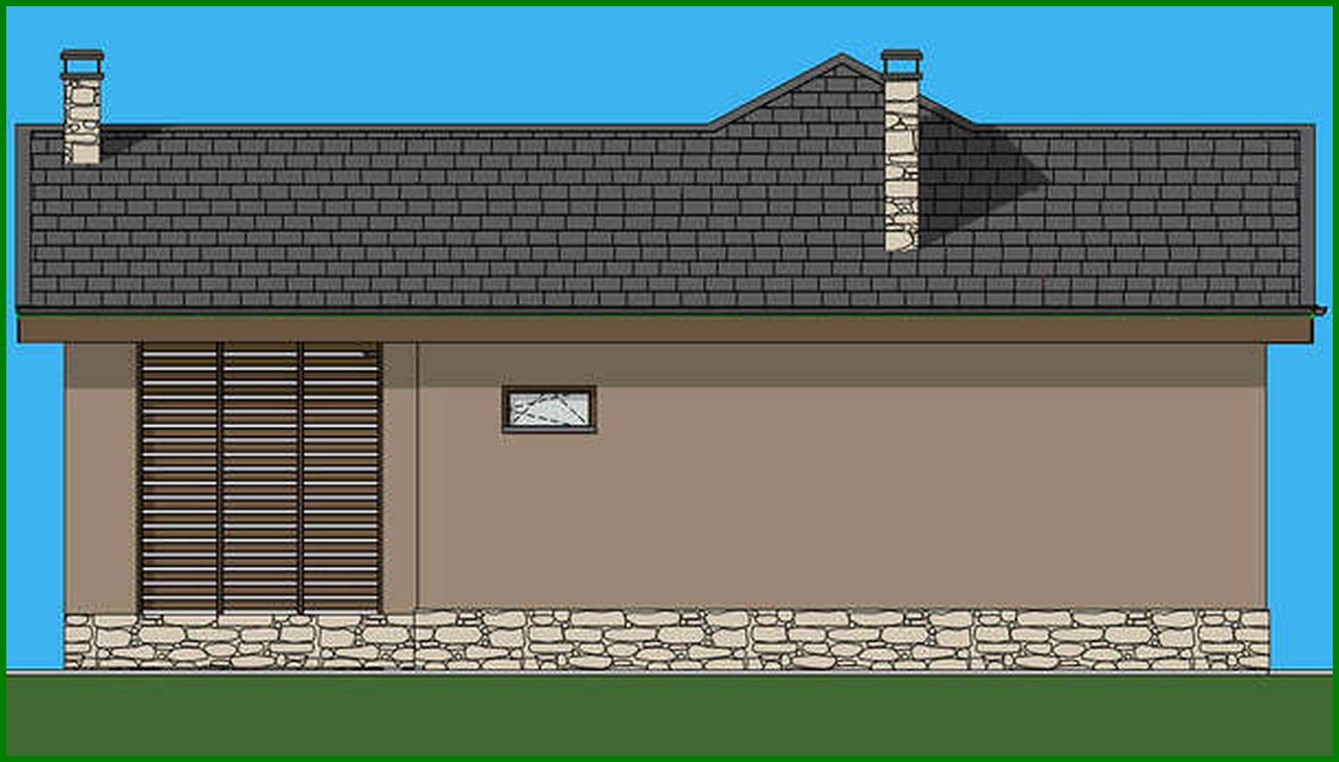 Galería de visualizaciones - Proyecto de una casa de campo de 74 m² para una estancia cómoda