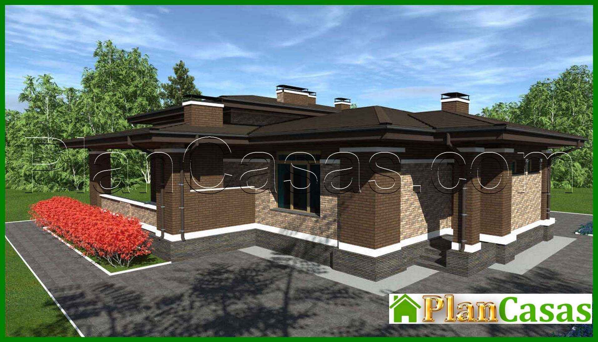 Galería de visualizaciones - Proyecto de una casa compacta de 164 m² con tres dormitorios privados