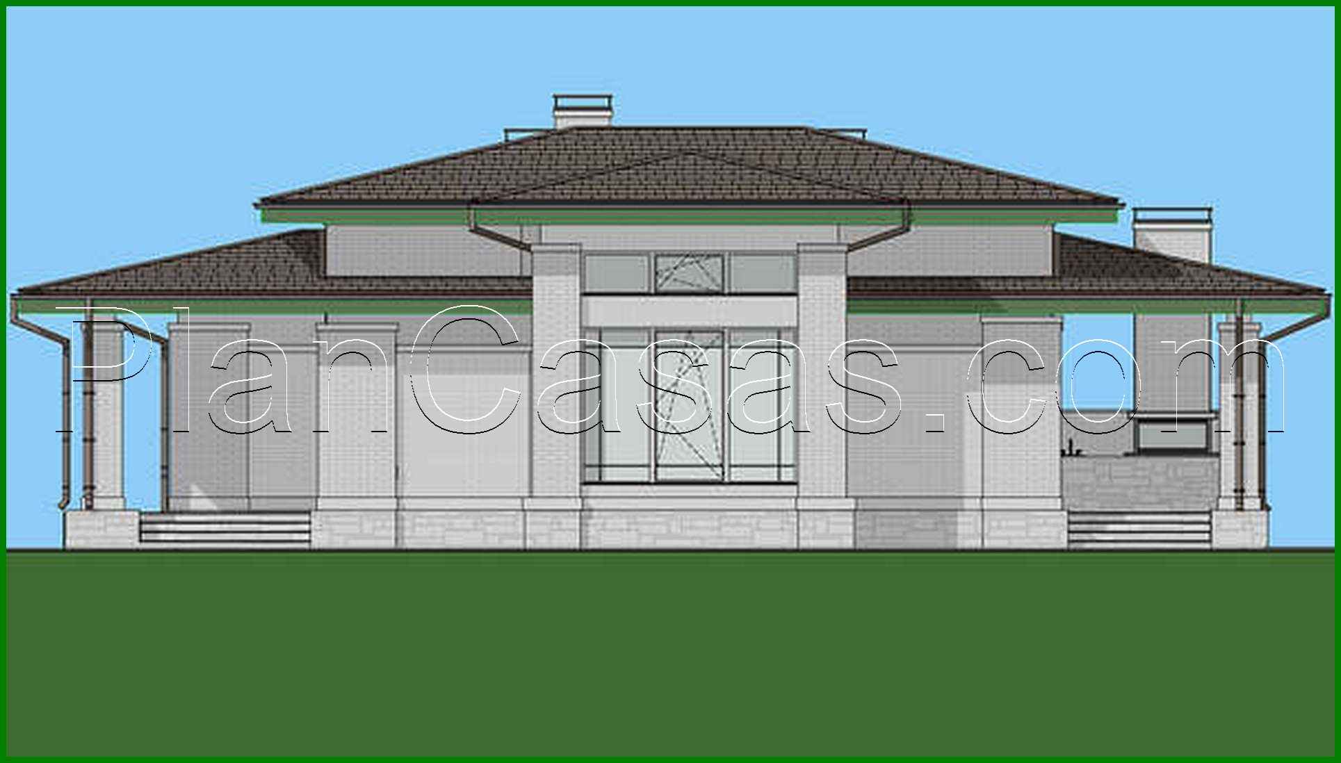 Galería de visualizaciones - Proyecto de una casa compacta de 164 m² con tres dormitorios privados