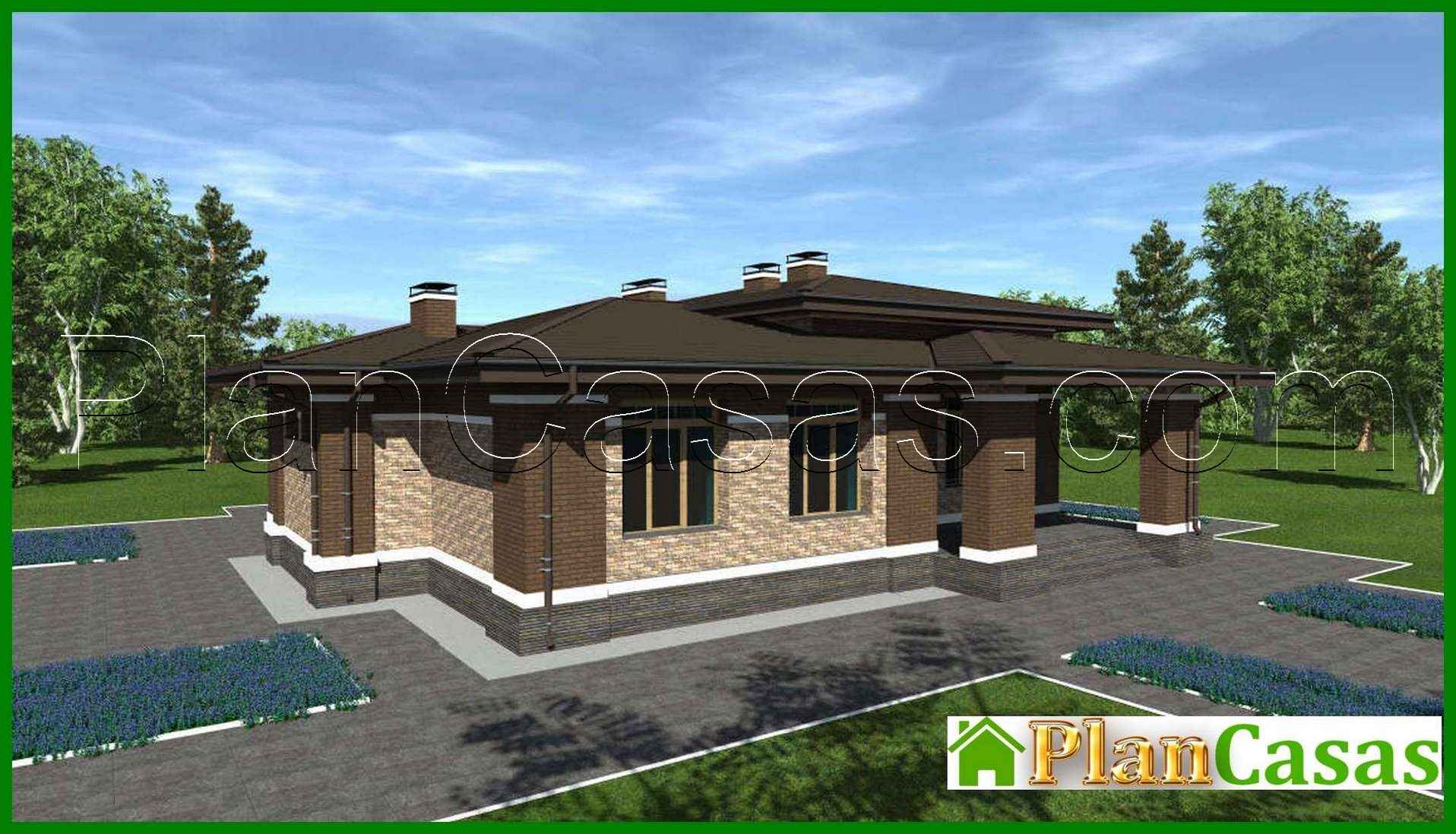 Galería de visualizaciones - Proyecto de una casa compacta de 164 m² con tres dormitorios privados