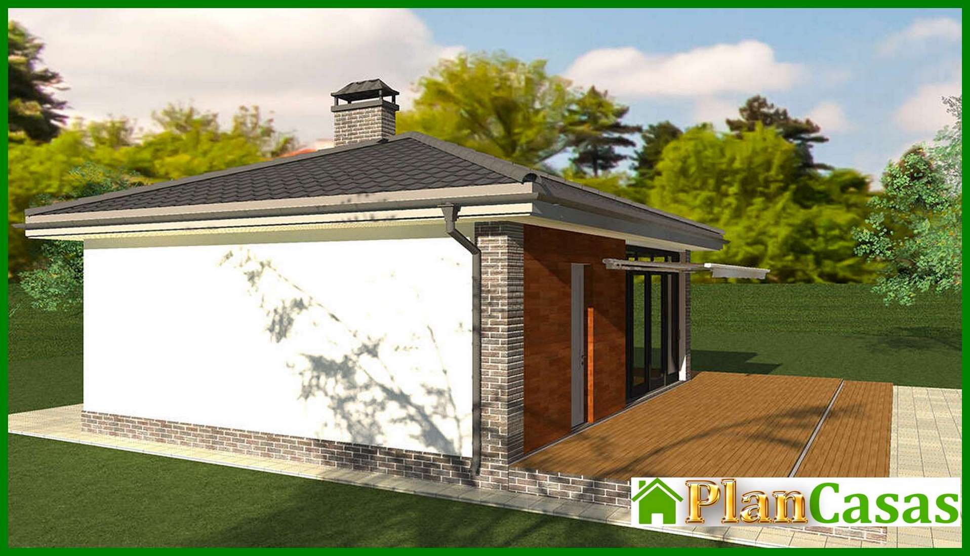 Galería de visualizaciones - Proyecto de una casa pequeña