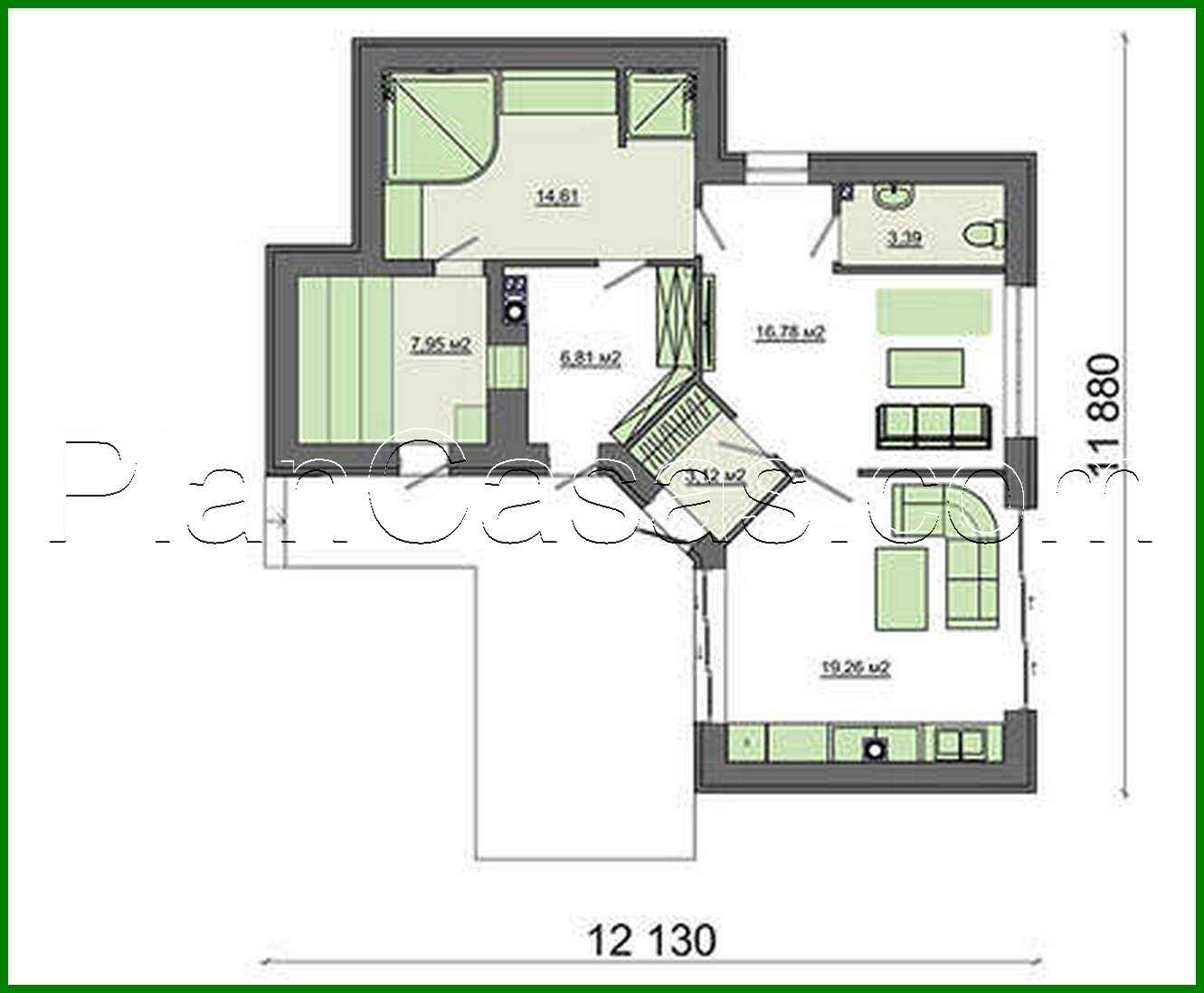 Visualization gallery - Beautiful small house with pool