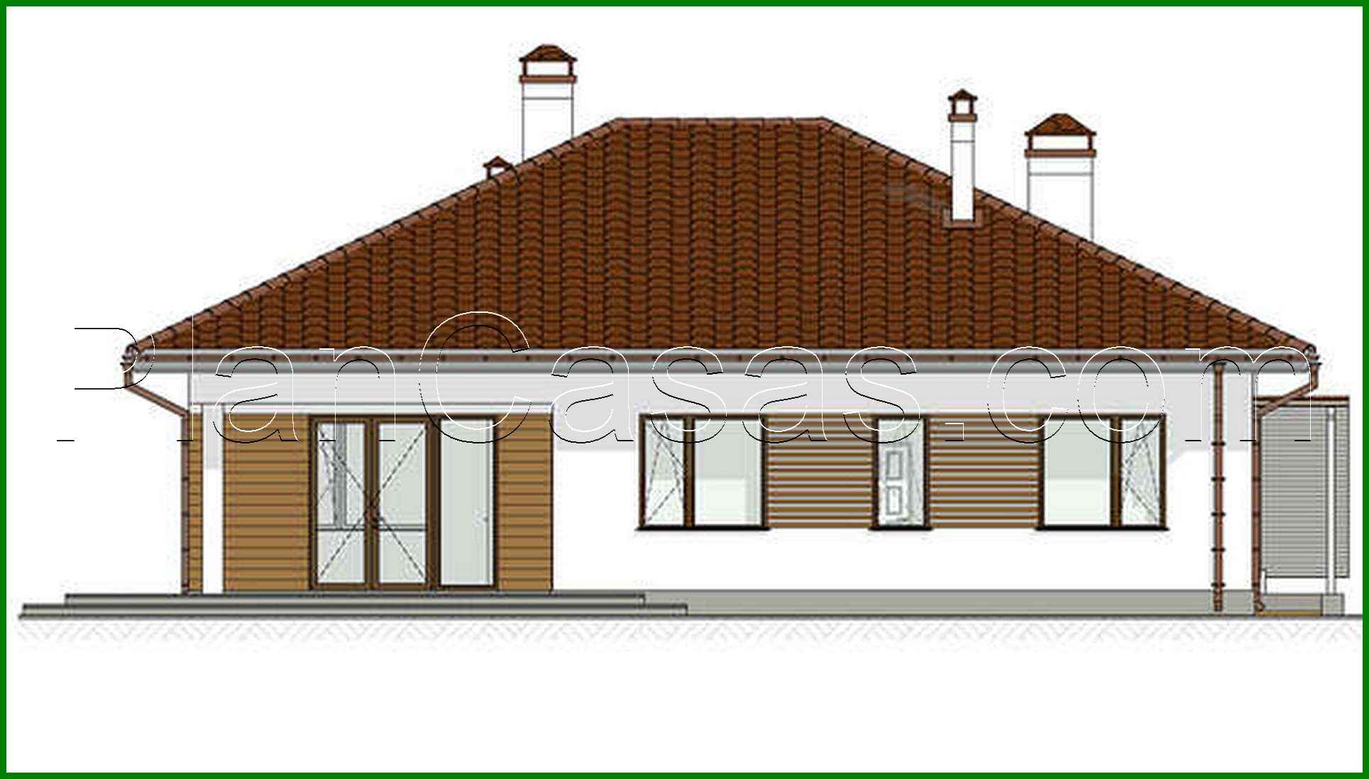 Visualization gallery - Beautiful one-storey house