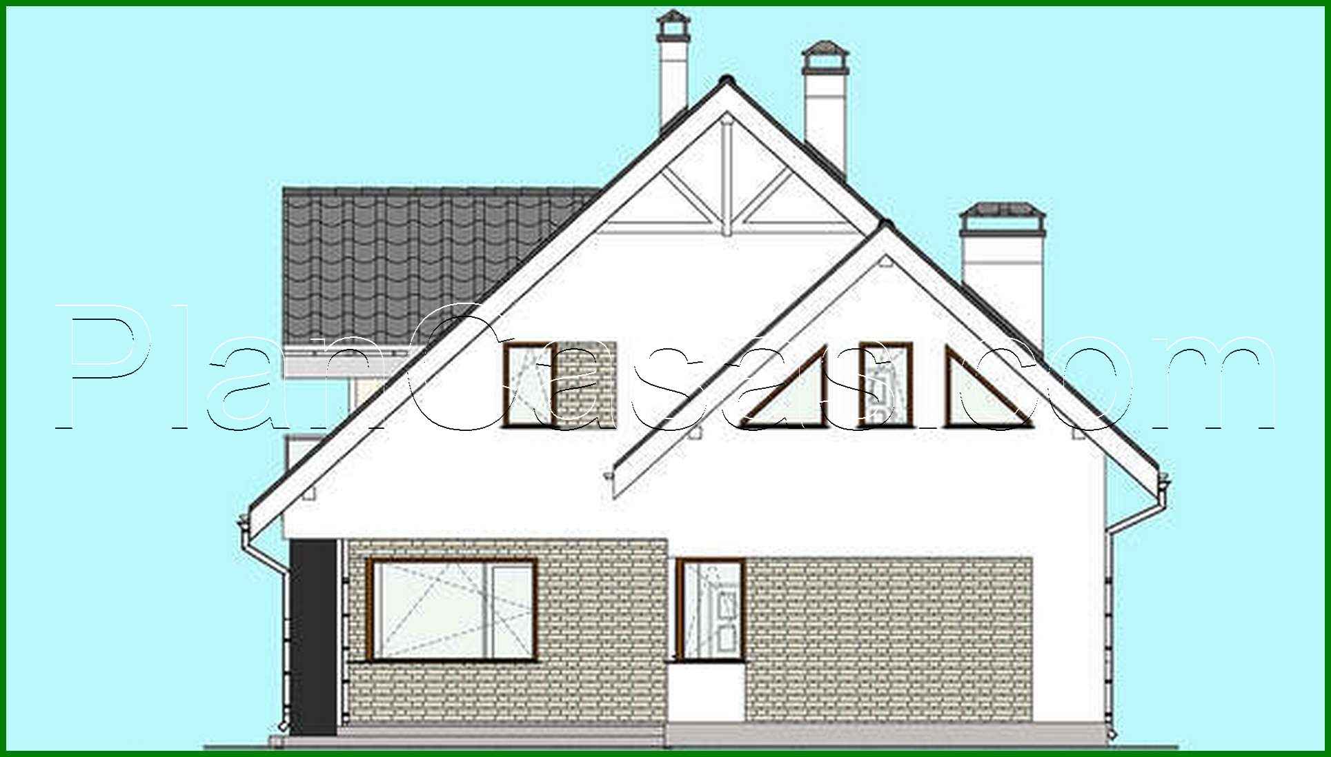 Galería de visualizaciones - Proyecto de una casa compacta de dos plantas de 174 m² con exterior blanco y negro