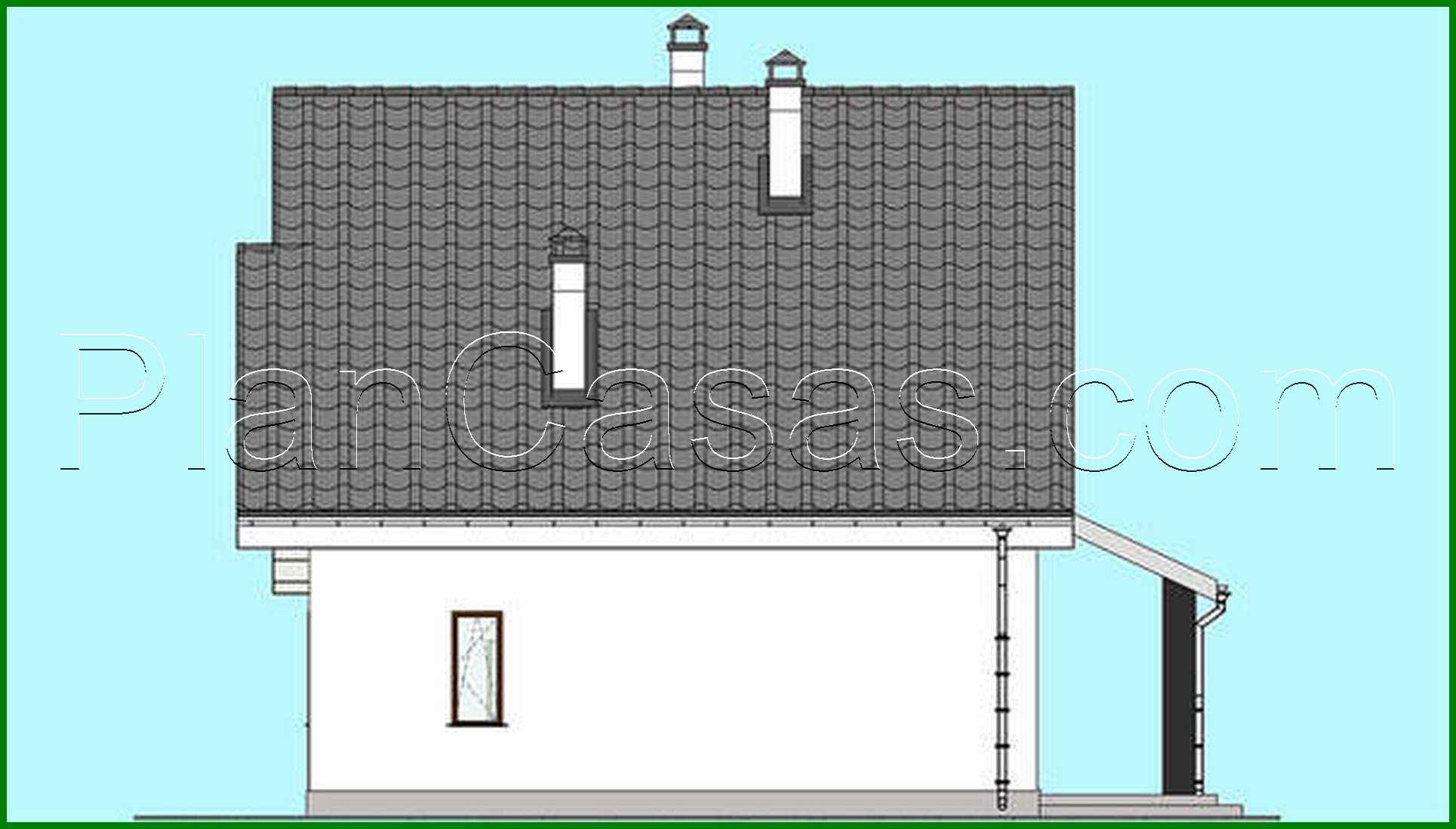 Galería de visualizaciones - Proyecto de una casa compacta de dos plantas de 174 m² con exterior blanco y negro