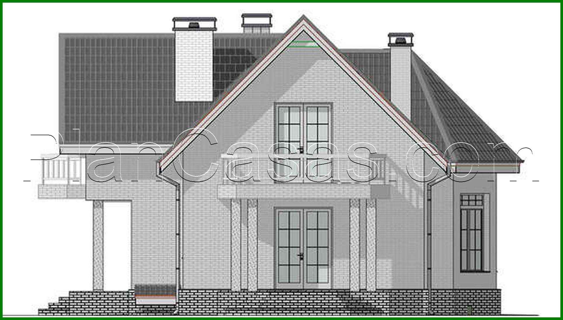 Visualization gallery - The project of a two-story house with an area of 167 square meters. m with bay window and second light