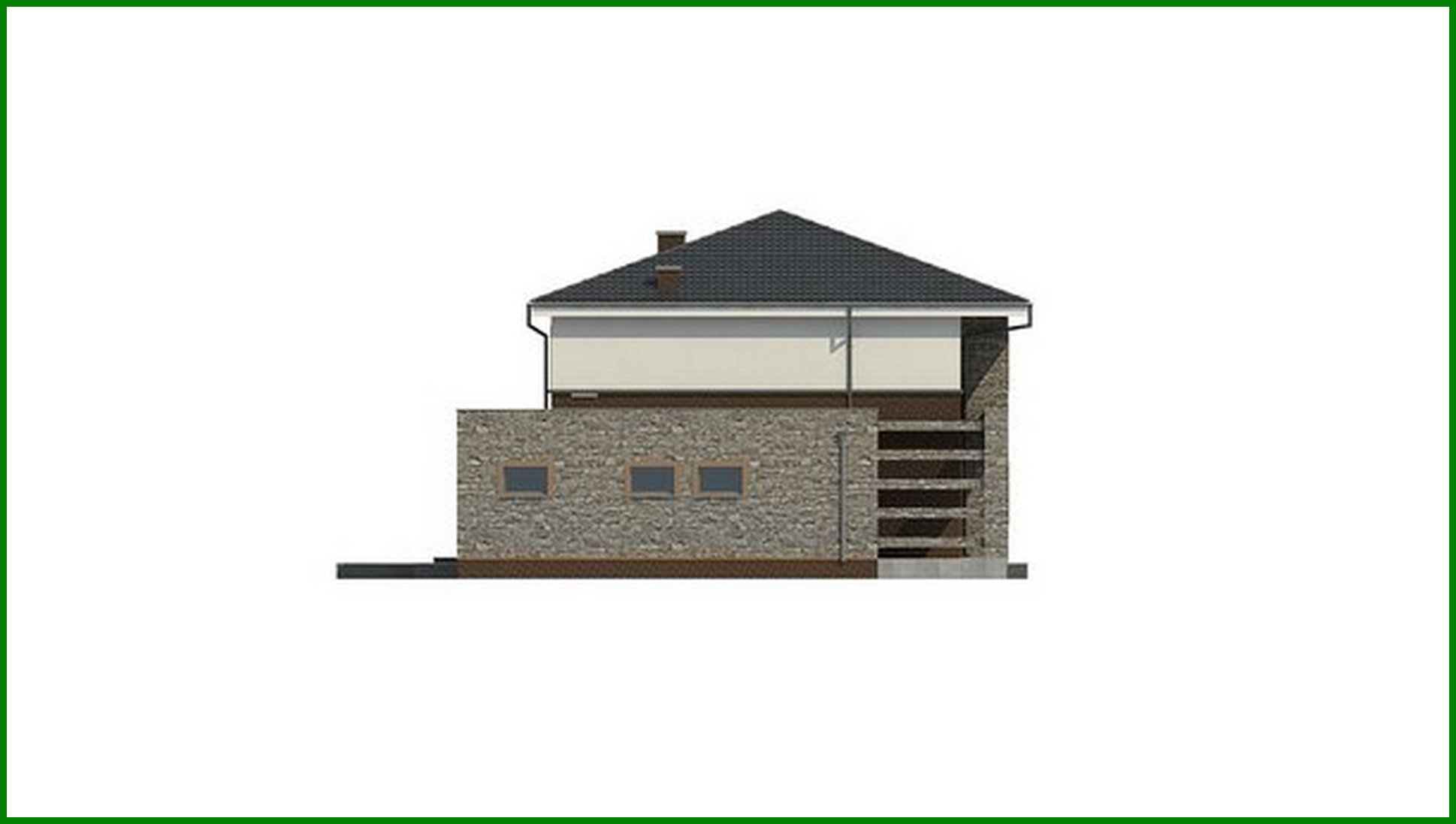 Galería de visualizaciones - Proyecto de una casa clásica de dos plantas con detalles modernos