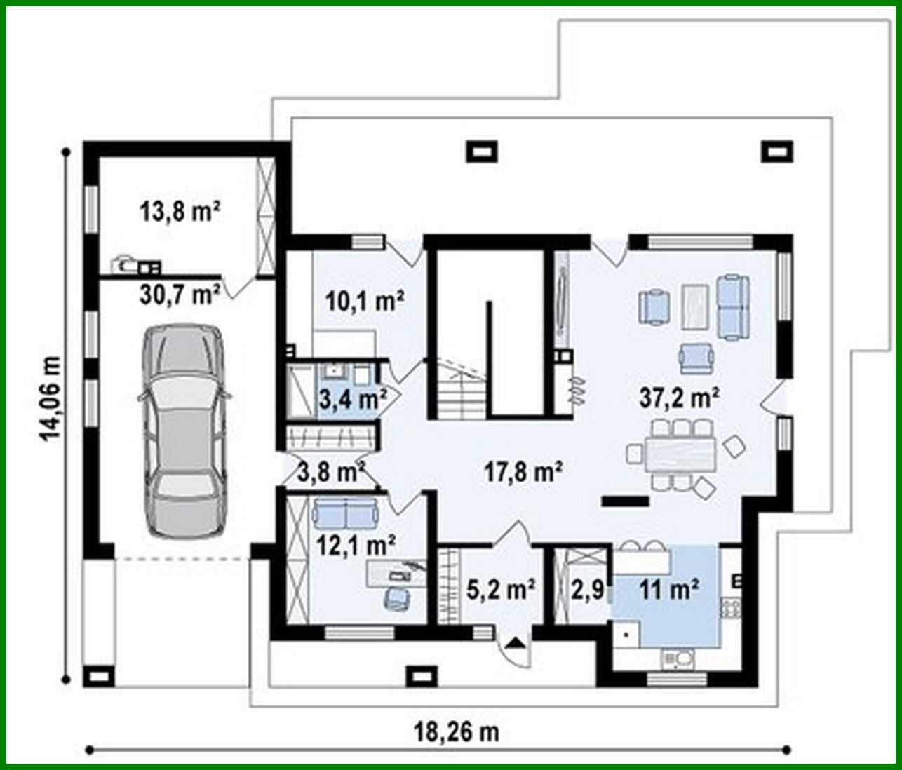 Galería de visualizaciones - Proyecto de una casa clásica de dos plantas con detalles modernos