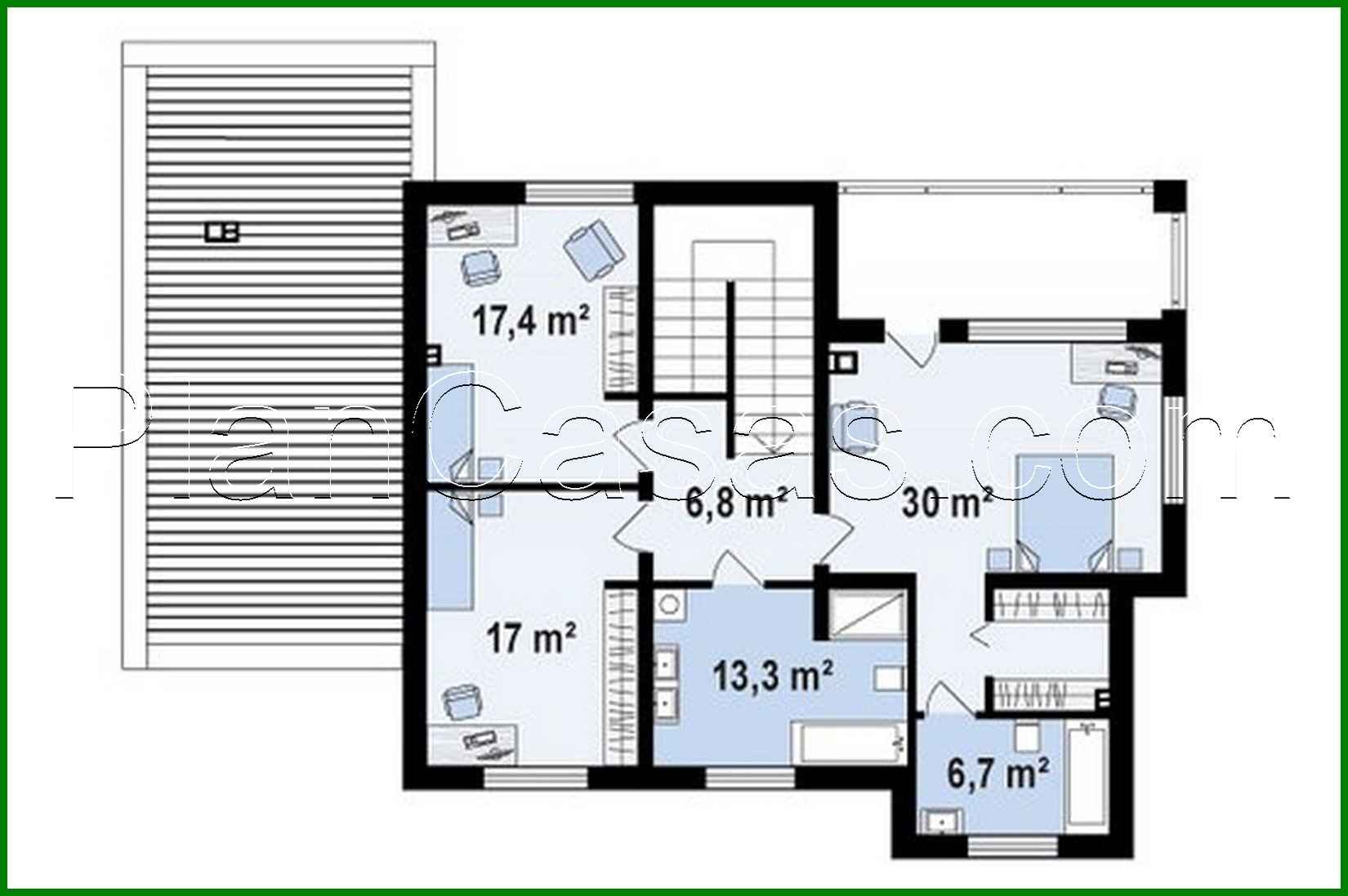 Galería de visualizaciones - Proyecto de una casa clásica de dos plantas con detalles modernos