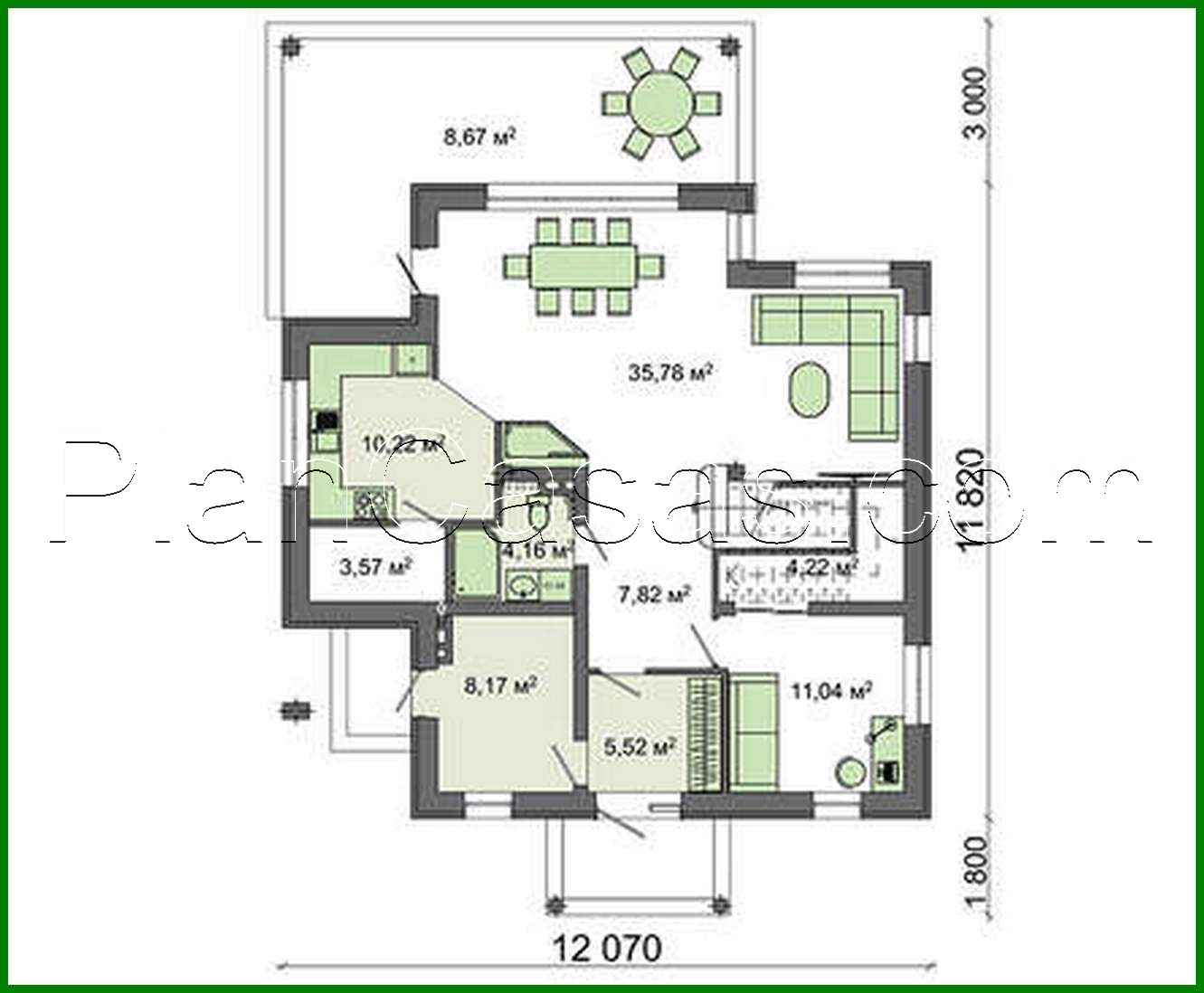 Visualization gallery - Project of a two-story cottage in white and chocolate design with a total area of 178 square meters. m