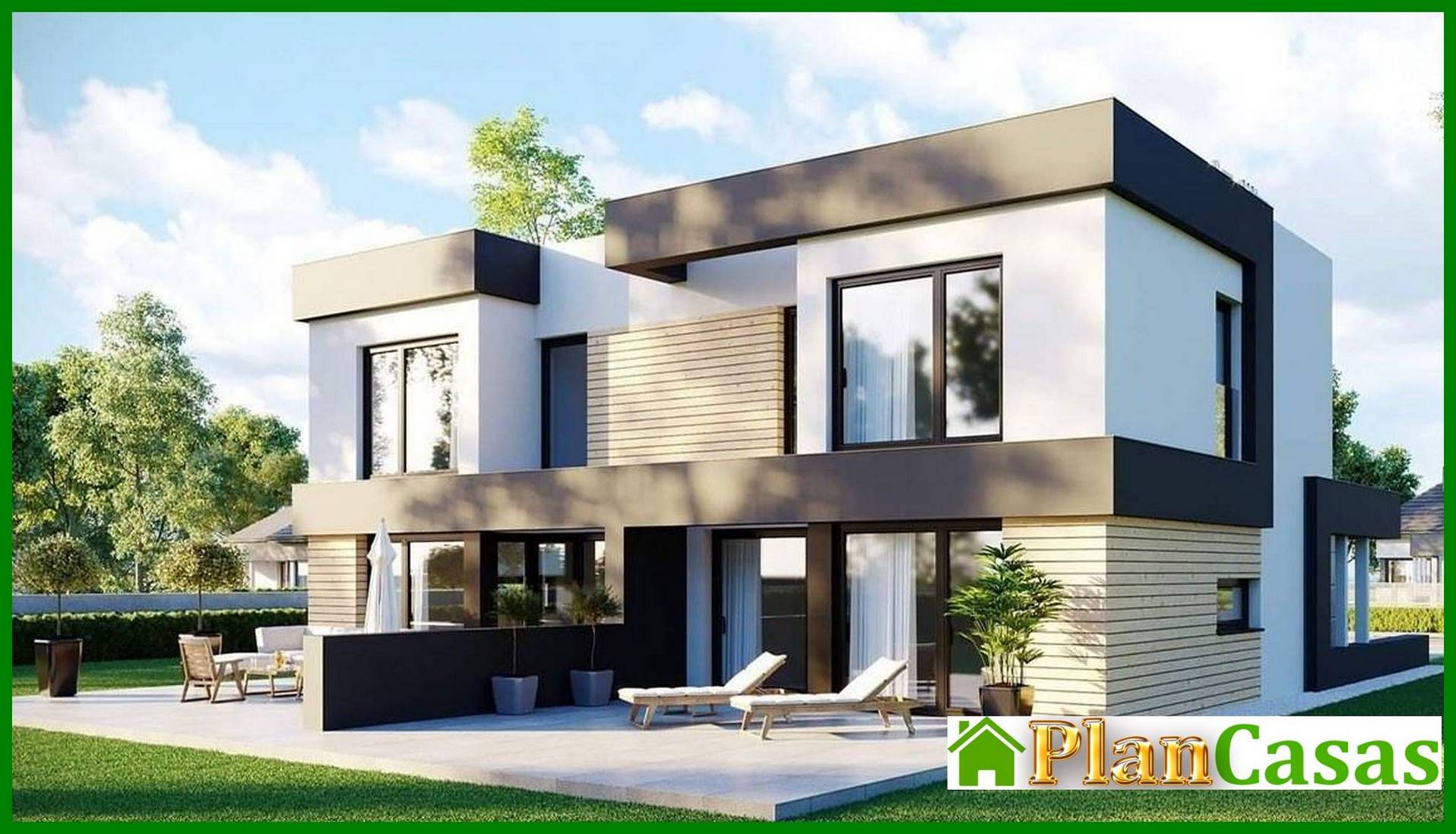 Galería de visualizaciones - Casa de dos plantas con seis dormitorios