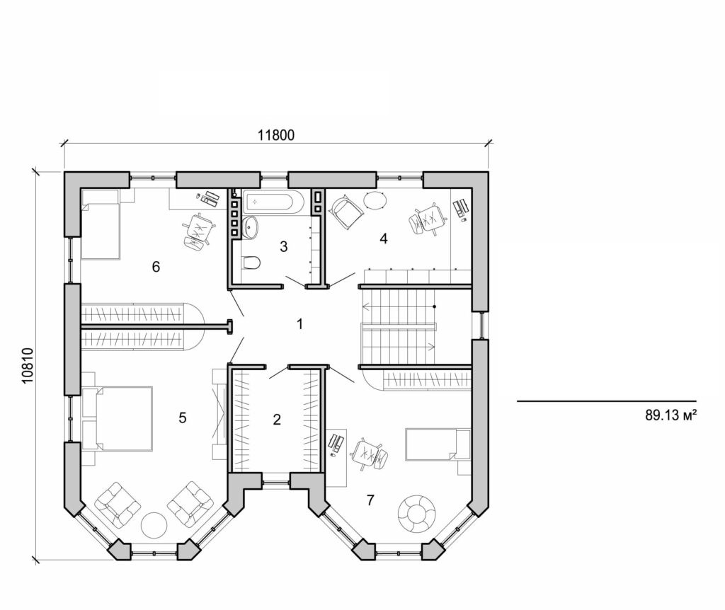 Galería de visualizaciones - Casa de dos plantas