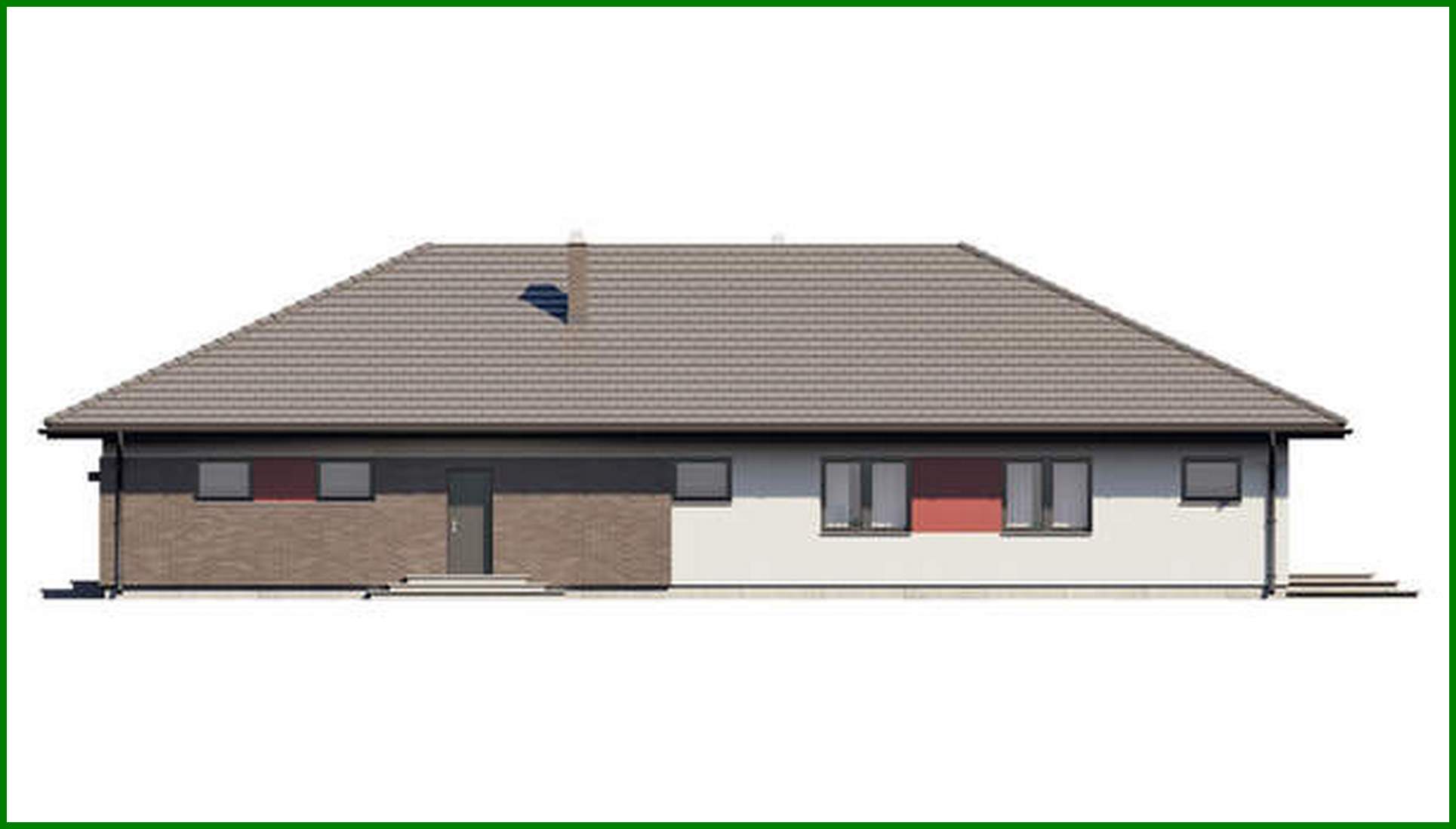 Galería de visualizaciones - Atractivo proyecto de casa de una planta con 3 dormitorios