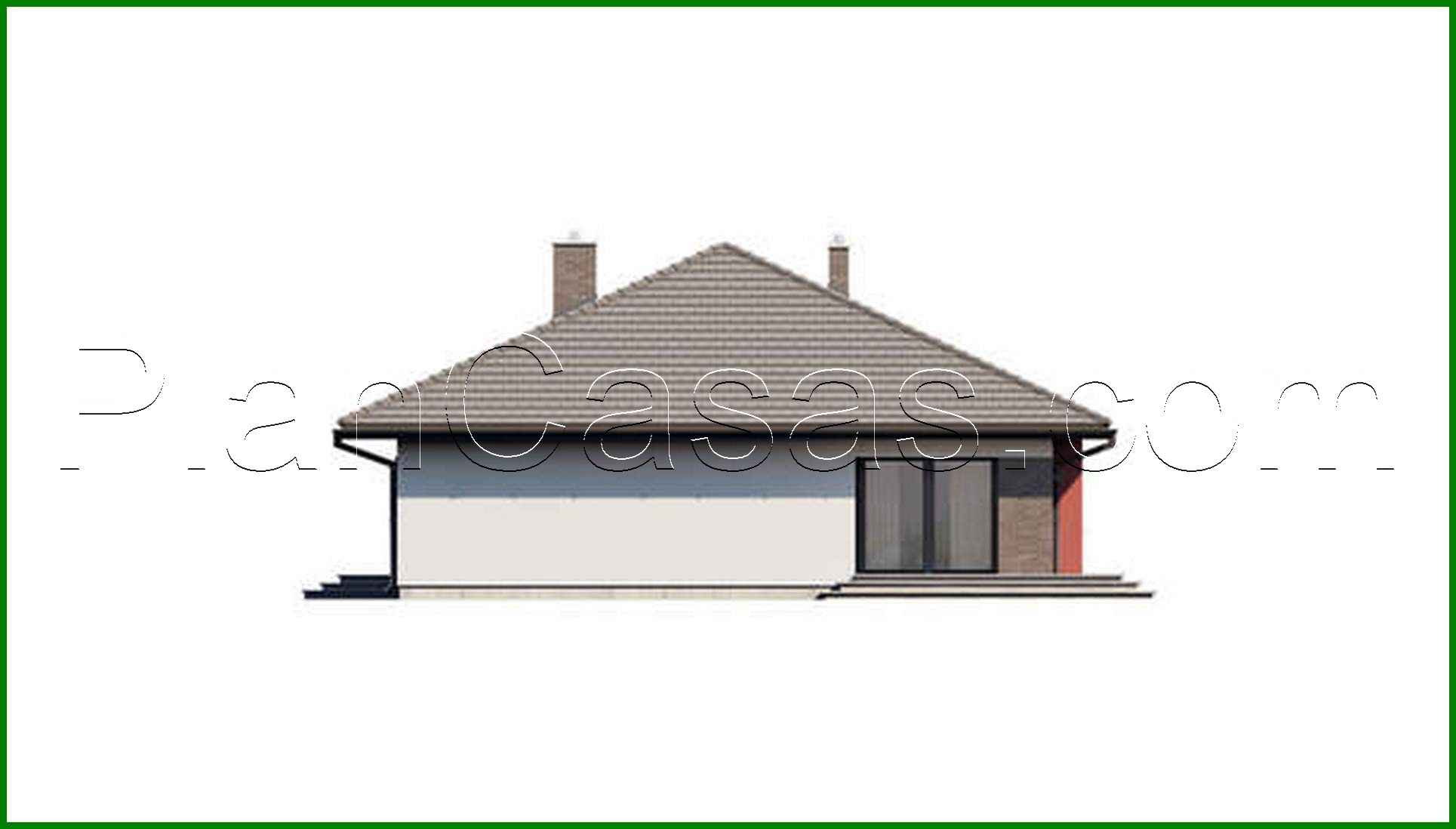 Galería de visualizaciones - Atractivo proyecto de casa de una planta con 3 dormitorios