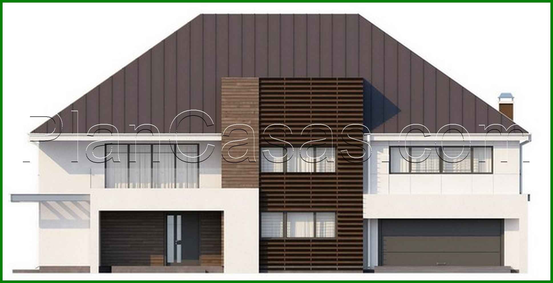 Galería de visualizaciones - Proyecto de una elegante mansión moderna