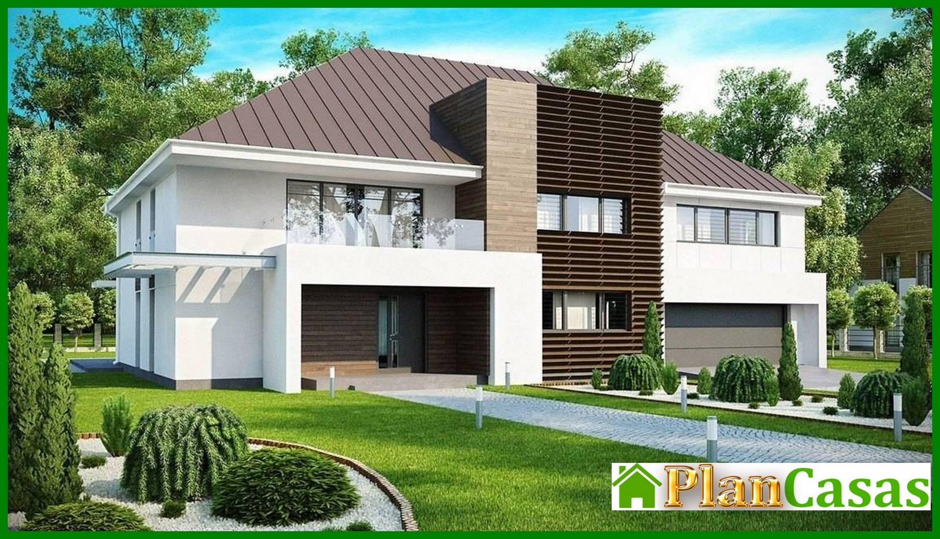 Proyecto de una elegante mansión moderna