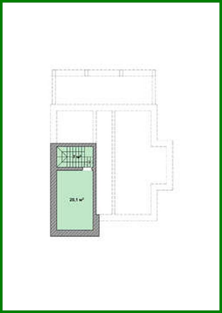 Visualization gallery - The project of a brick cottage with a cellar