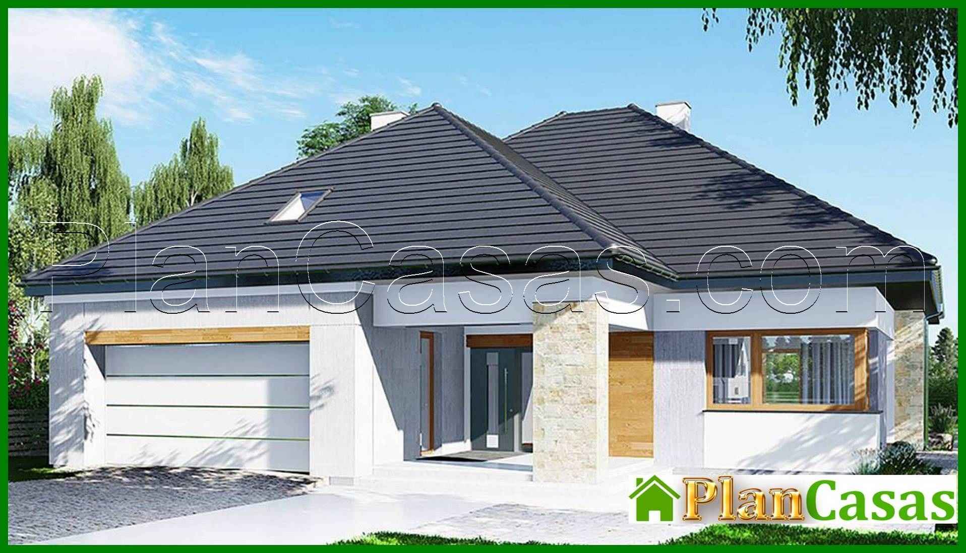 House project with exposed frontal garage