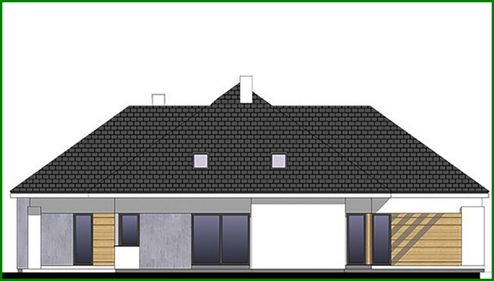 Visualization gallery - House project with exposed frontal garage