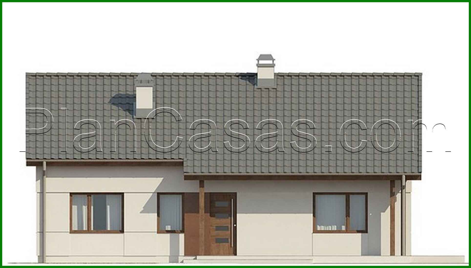 Galería de visualizaciones - Proyecto de una sencilla casa de una planta con ático