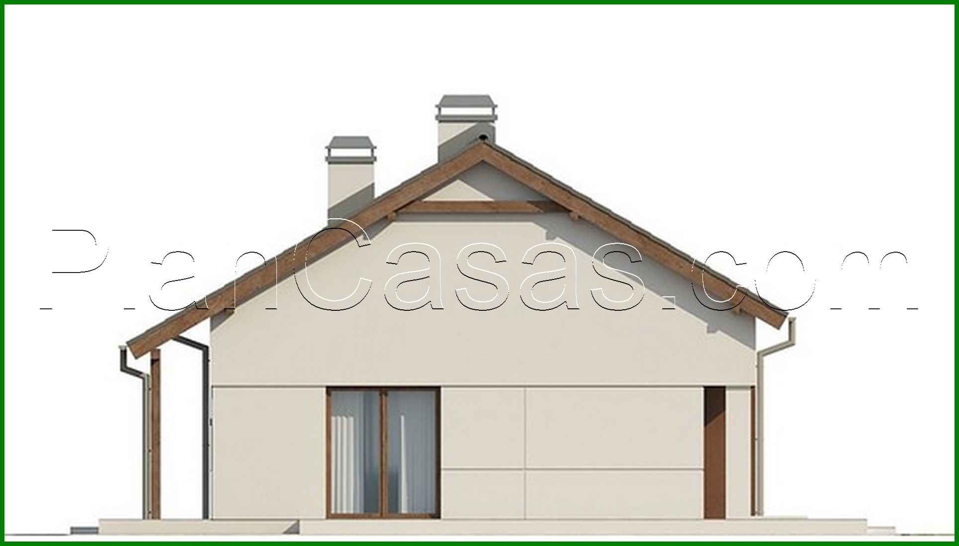 Galería de visualizaciones - Proyecto de una sencilla casa de una planta con ático