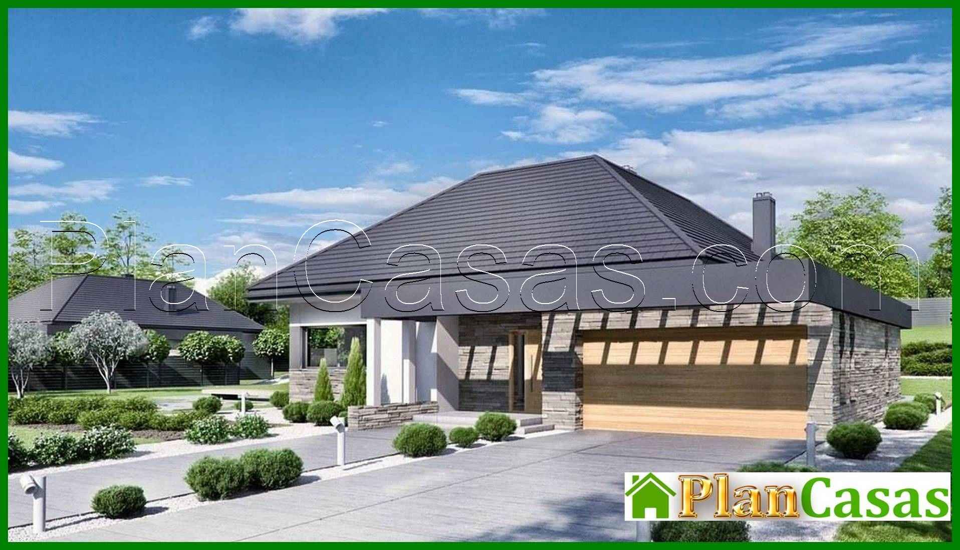 Visualization gallery - One-story stylish cottage with a spacious living room