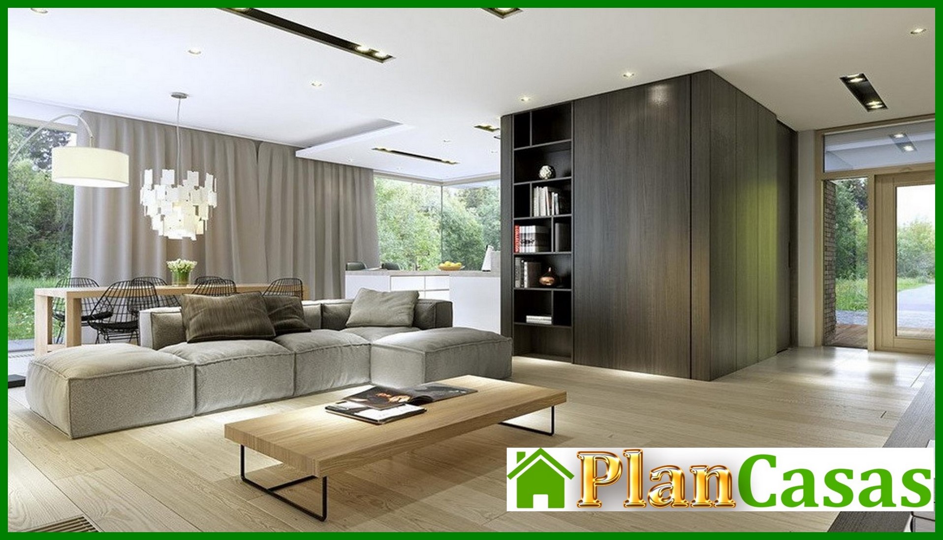 Galería de visualizaciones - Edificio residencial de una planta con piscina