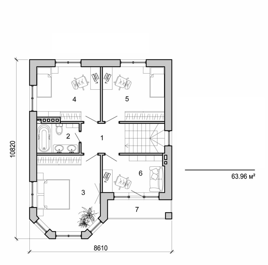 Galería de visualizaciones - Casa de dos plantas
