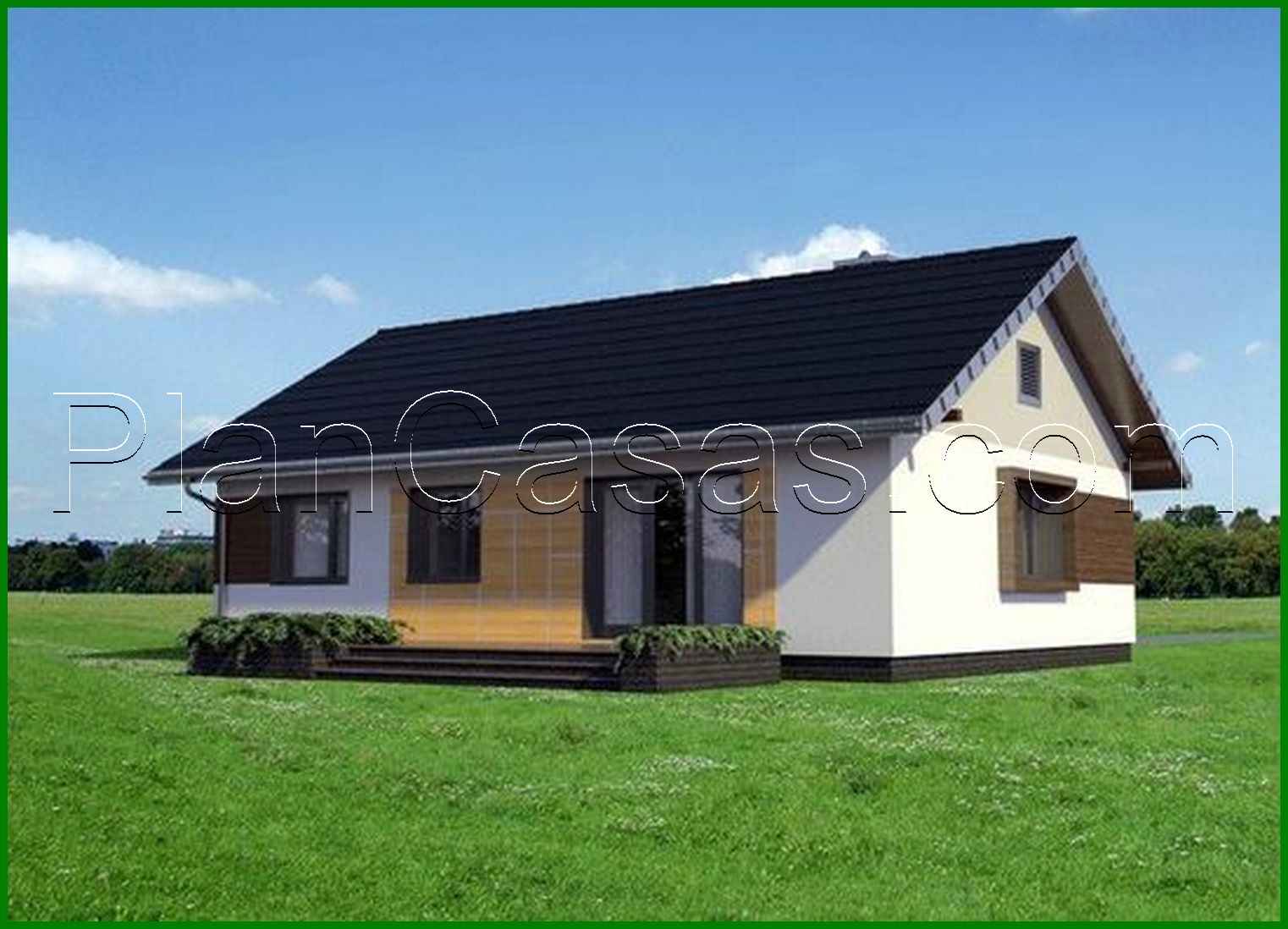 Galería de visualizaciones - Casa señorial de una planta de forma rectangular 13 por 10