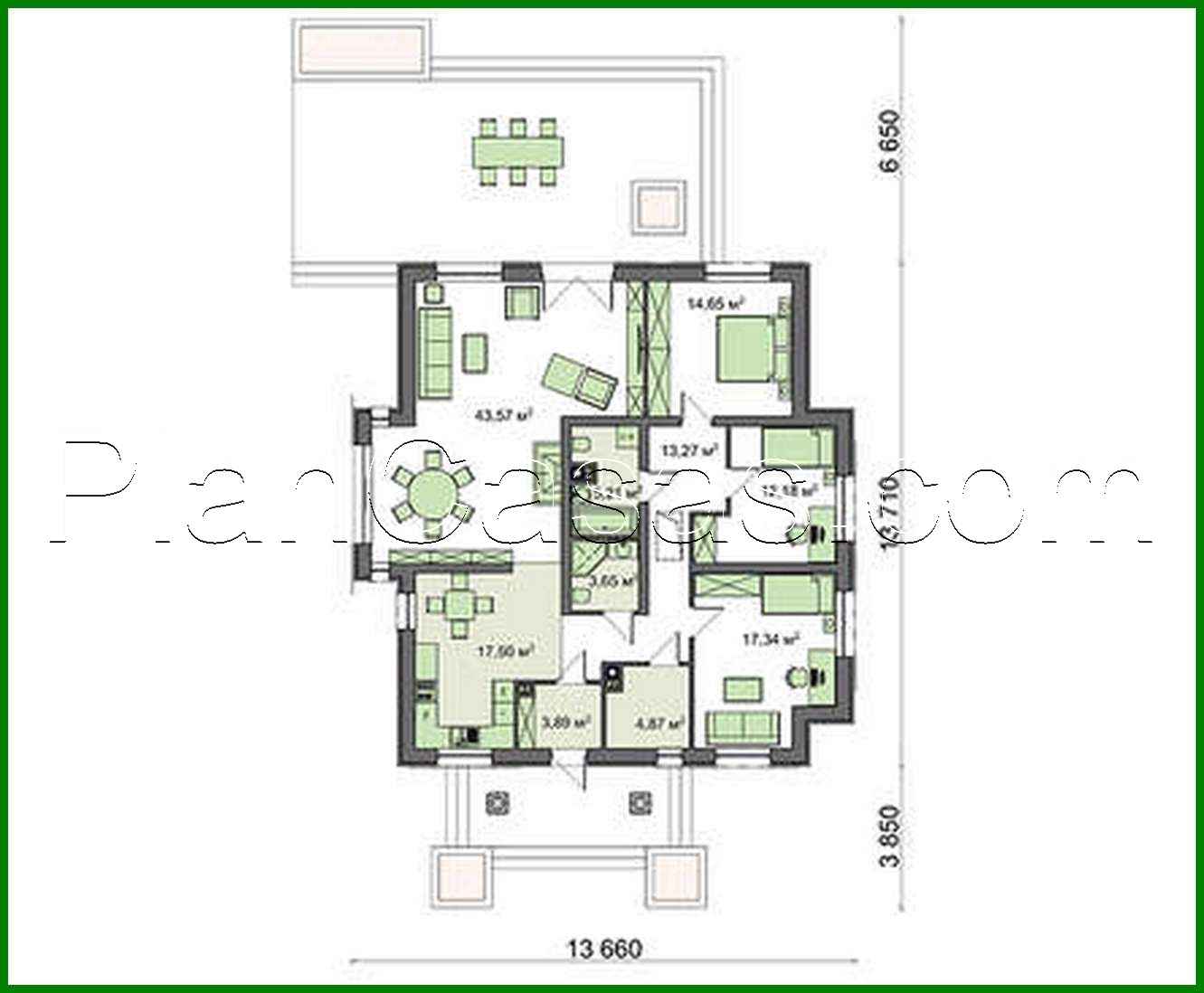 Galería de visualizaciones - Casa moderna con un área habitable de más de 100 m²