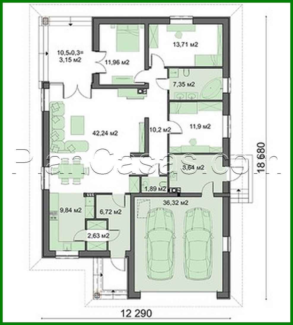 Visualization gallery - One-story refined building