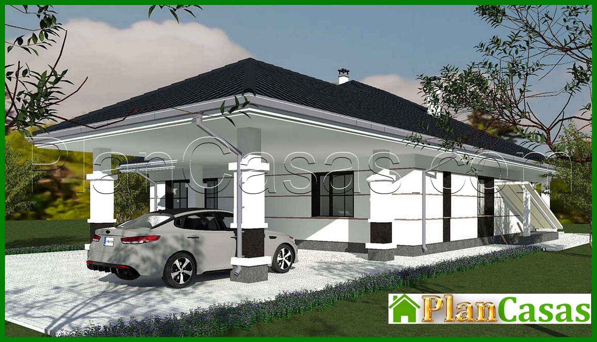 Visualization gallery - The project of the magnificent cottage area of 170 square meters. m with ground floor
