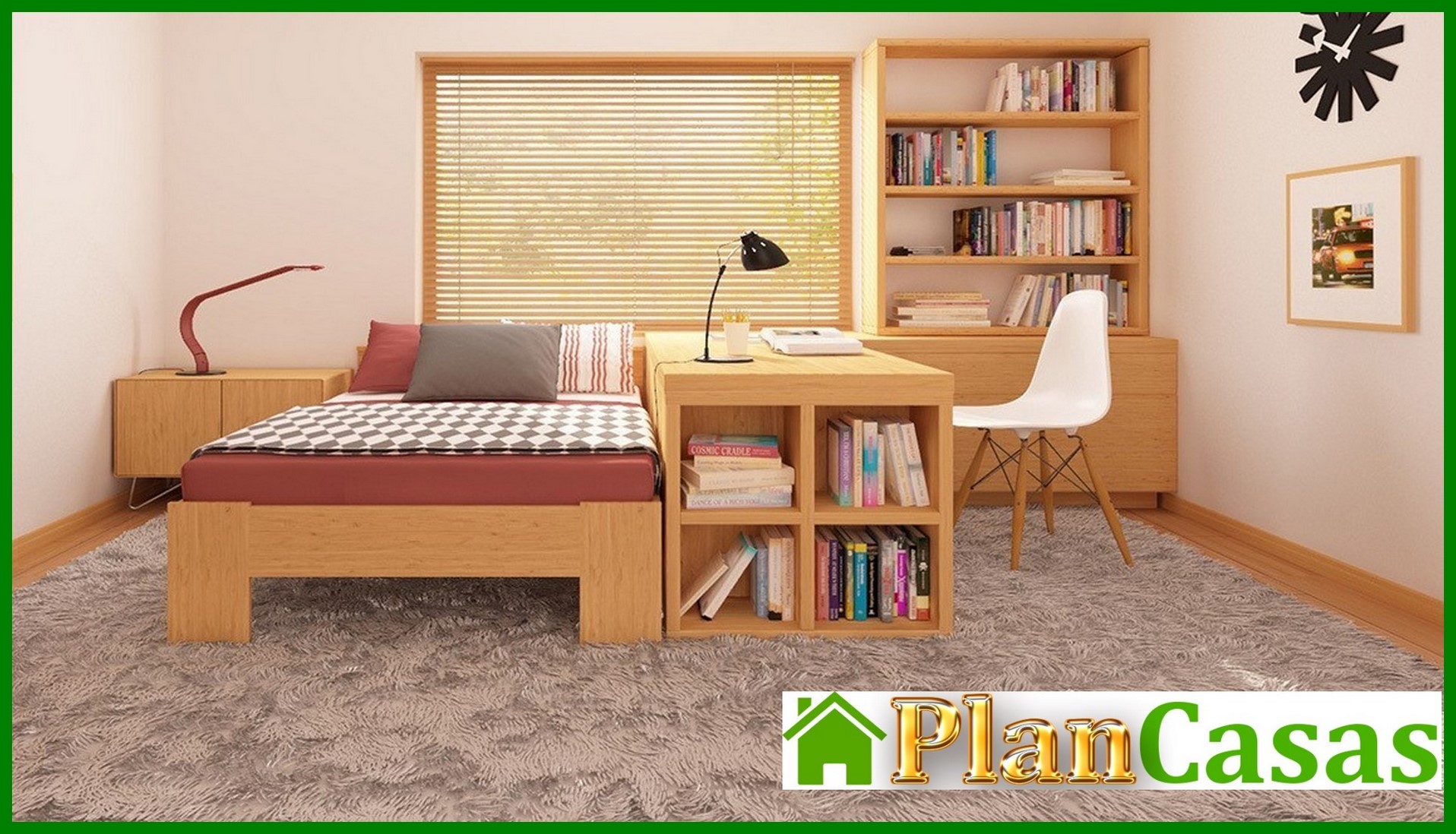 Galería de visualizaciones - Proyecto de una casa con techo a varias aguas, mirador y chimenea