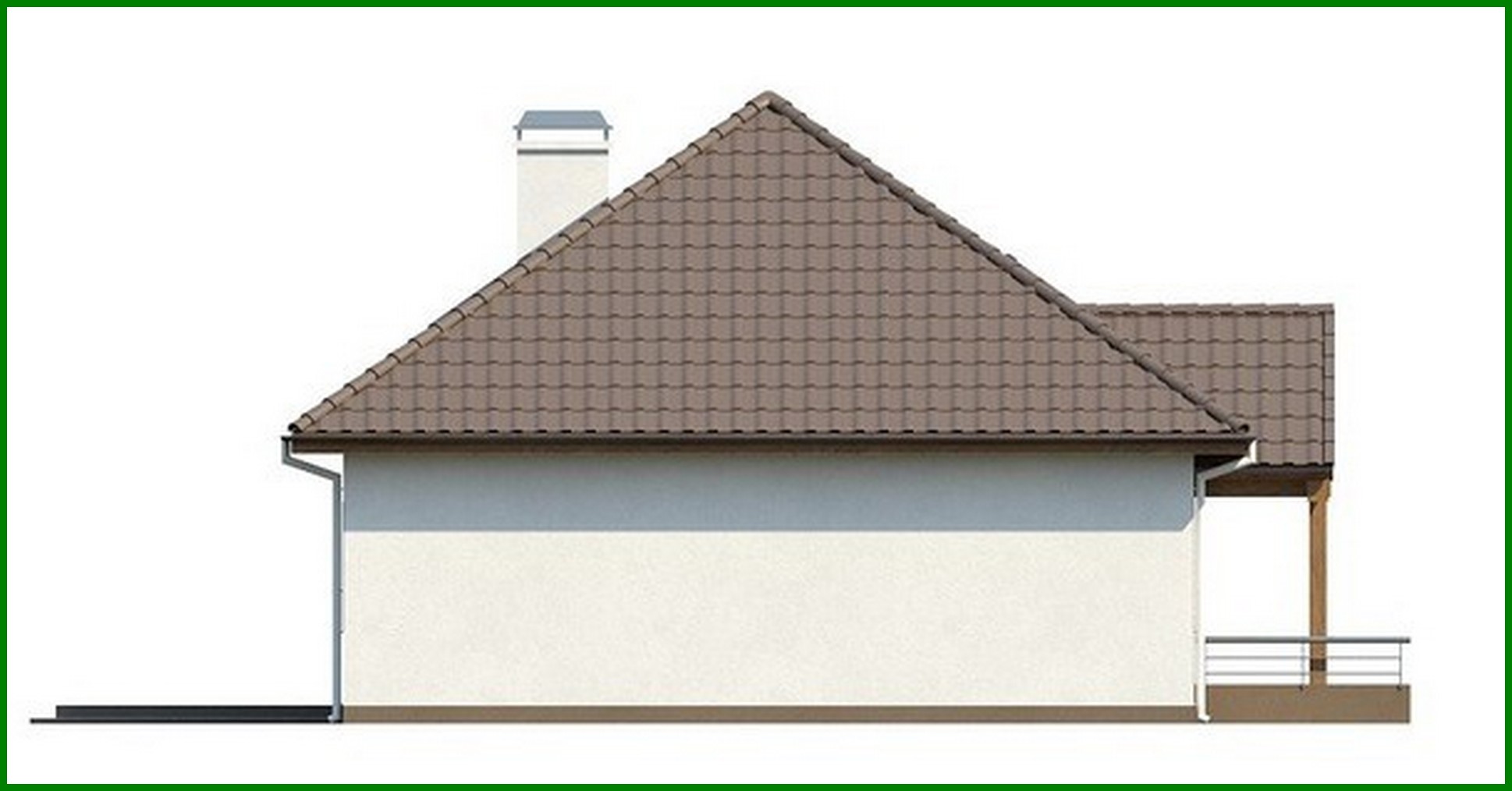 Visualization gallery - The project of a traditional one-story cottage