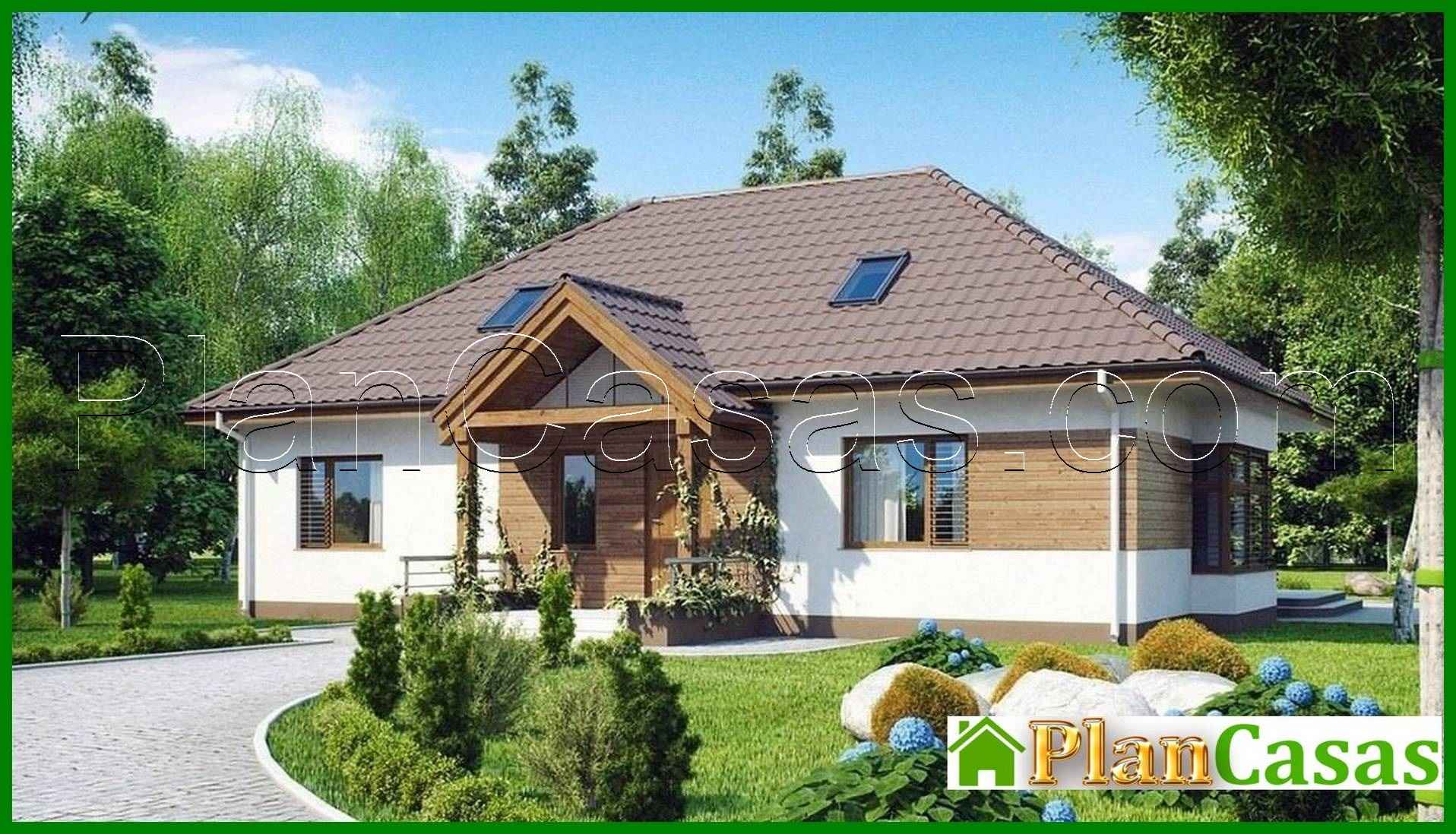 The project of a traditional one-story cottage