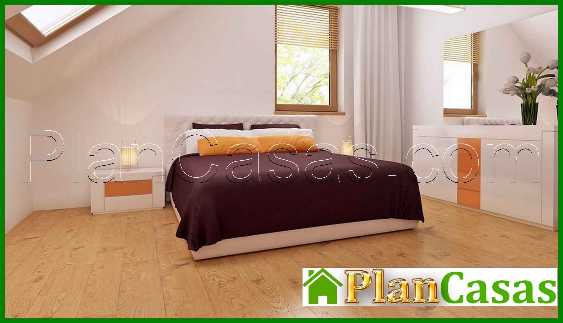 Galería de visualizaciones - Proyecto de una casa con loft de estilo tradicional