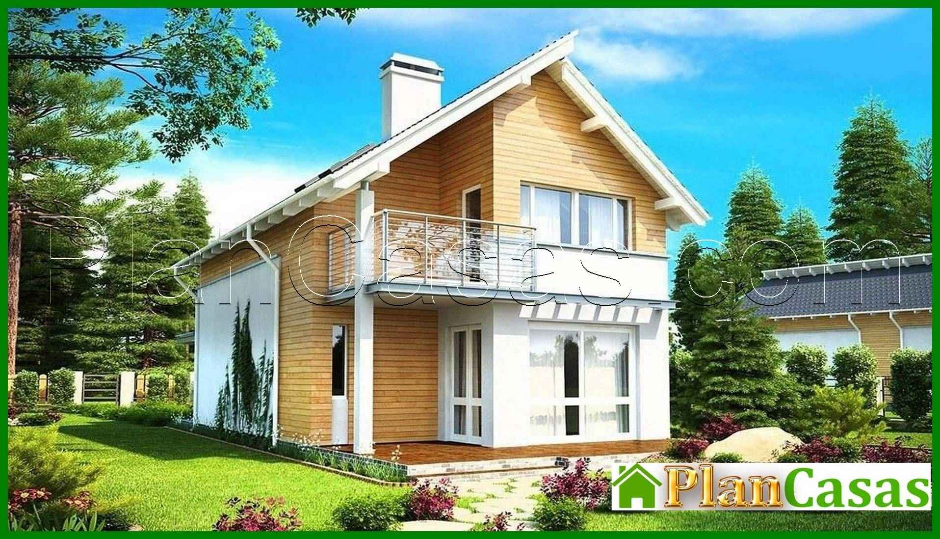 Visualization gallery - The project of a country energy-saving house for a narrow site