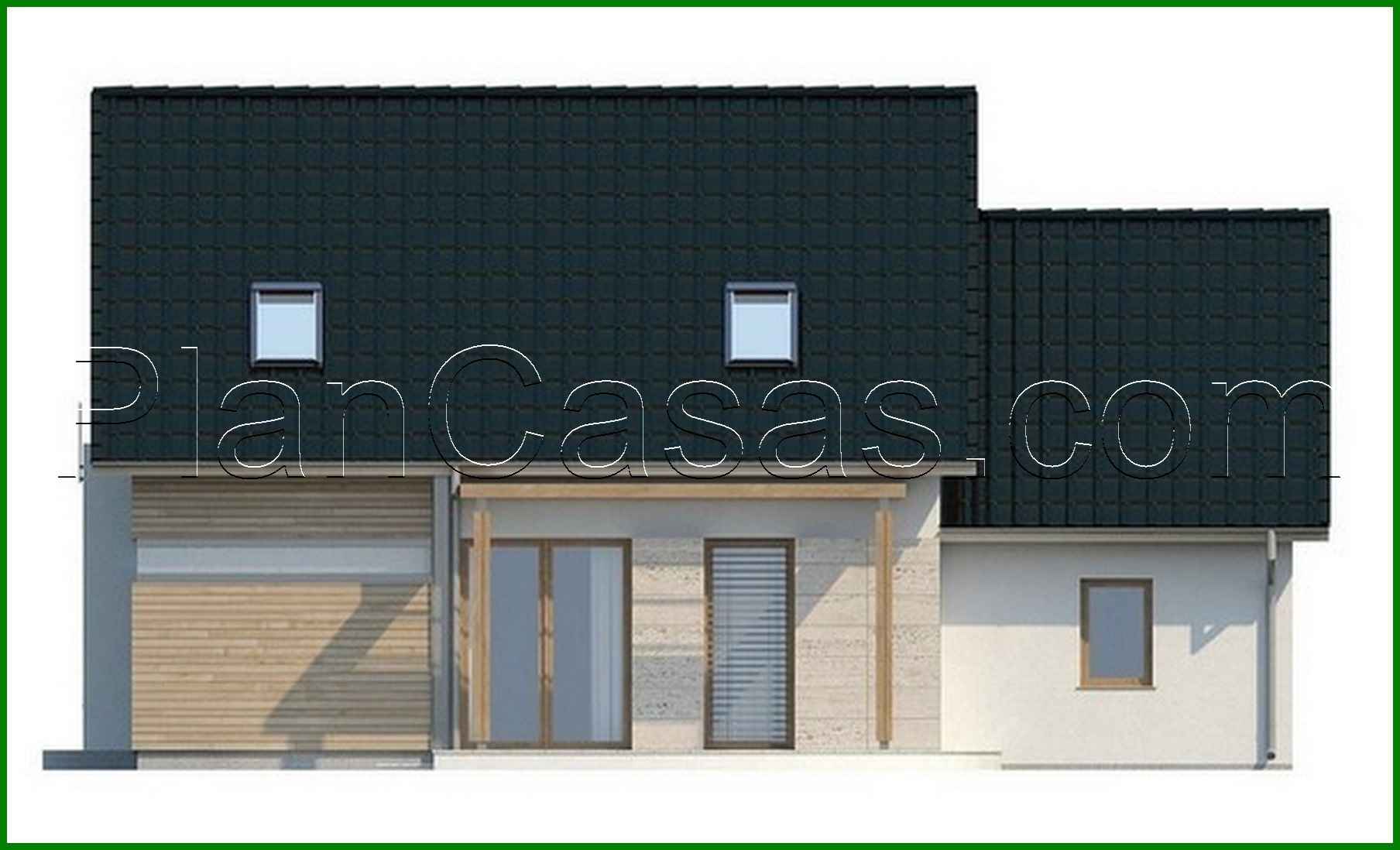 Galería de visualizaciones - Proyecto de una casa con garaje para un coche