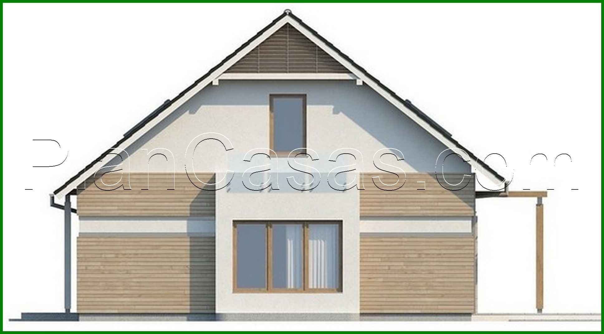 Galería de visualizaciones - Proyecto de una casa con garaje para un coche