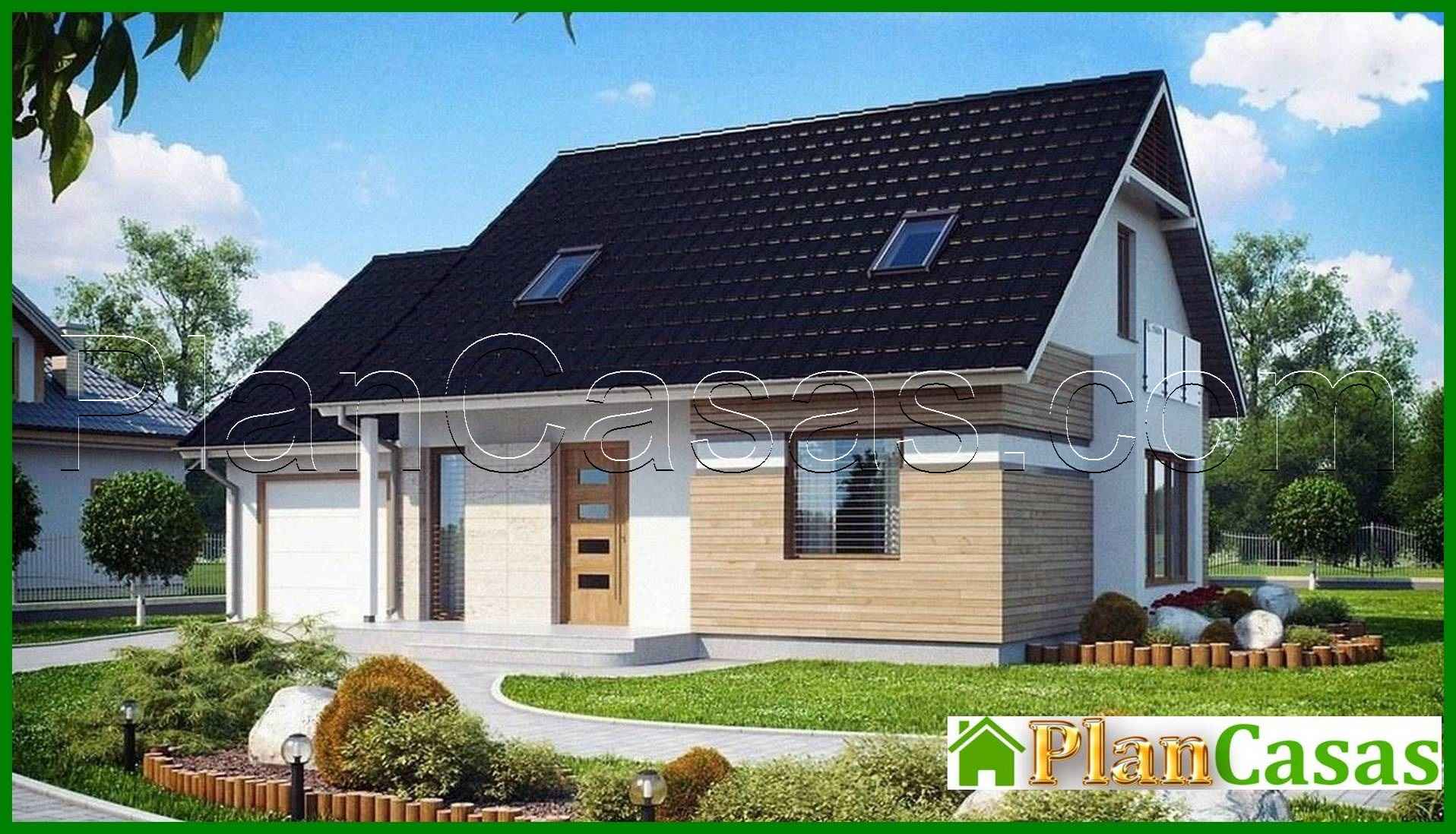 Galería de visualizaciones - Proyecto de una casa con garaje para un coche