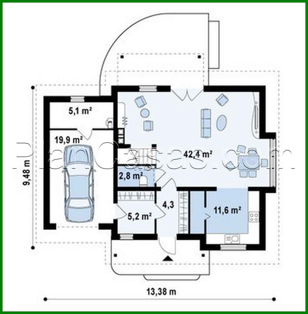 Galería de visualizaciones - Proyecto de una casa con garaje para un coche