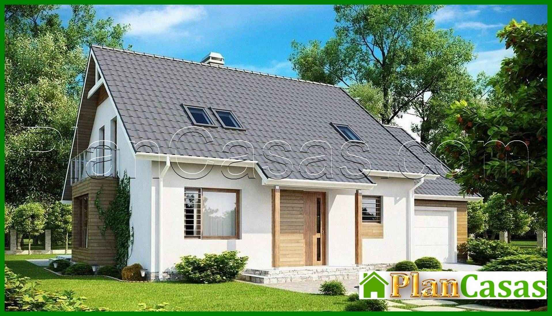 House project with an attic above the garage