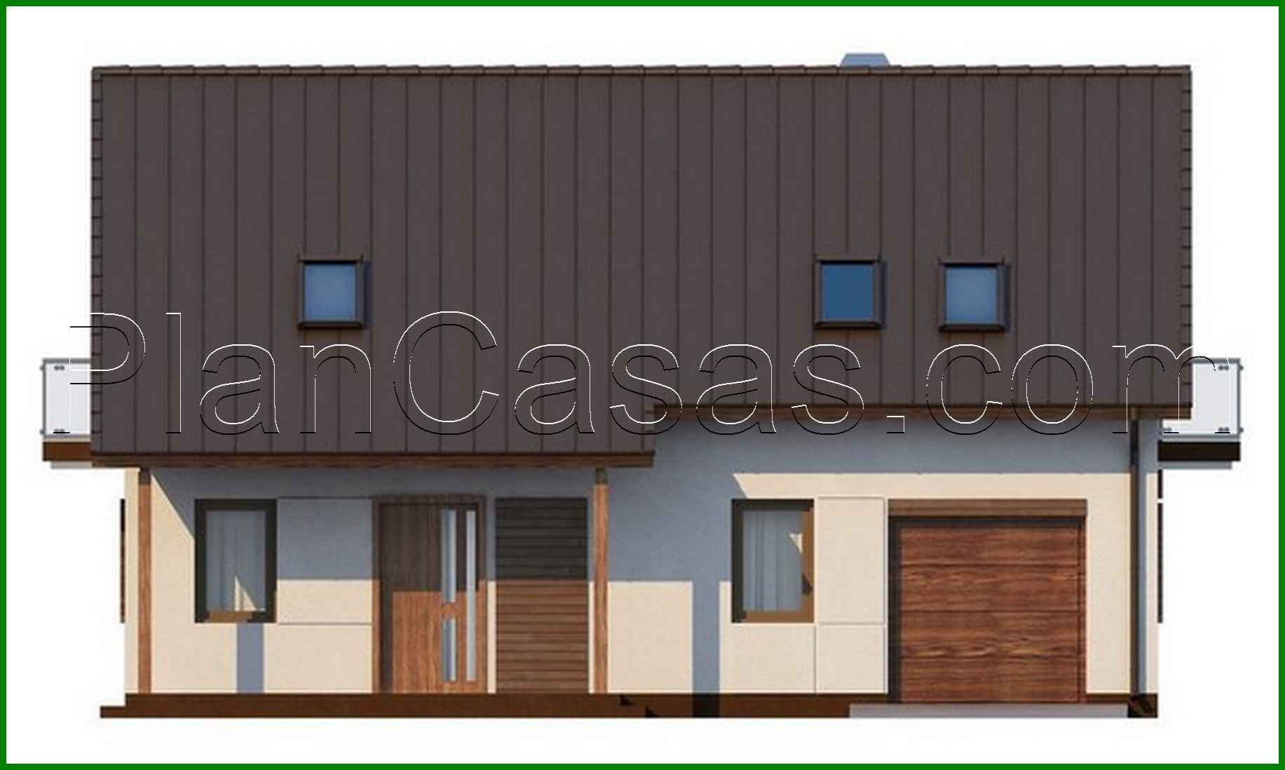 Visualization gallery - Project of a family house with an attic and with an additional bedroom