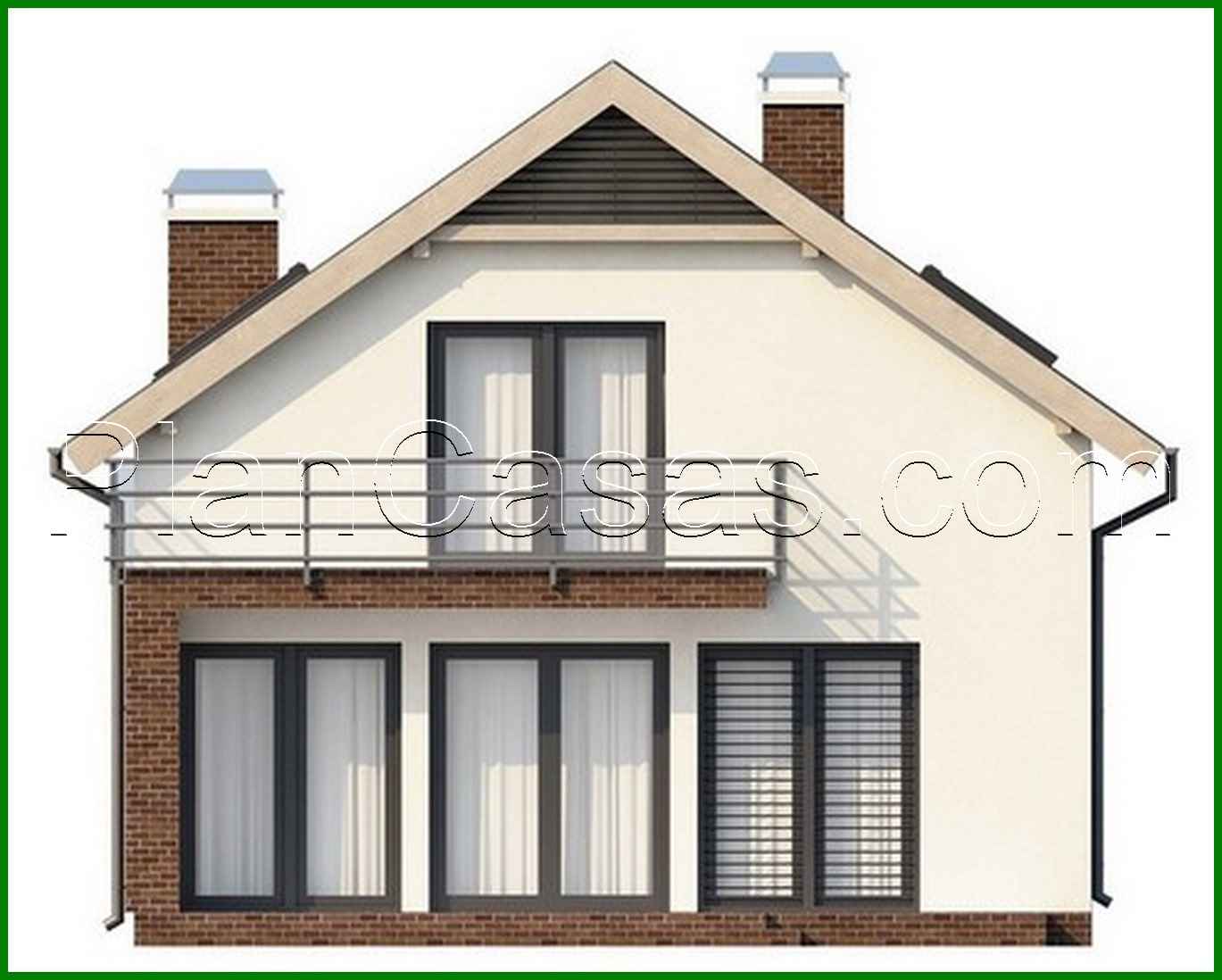 Galería de visualizaciones - Proyecto de casa con ático y garaje integrado