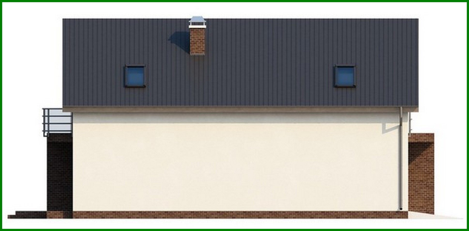 Galería de visualizaciones - Proyecto de casa con ático y garaje integrado