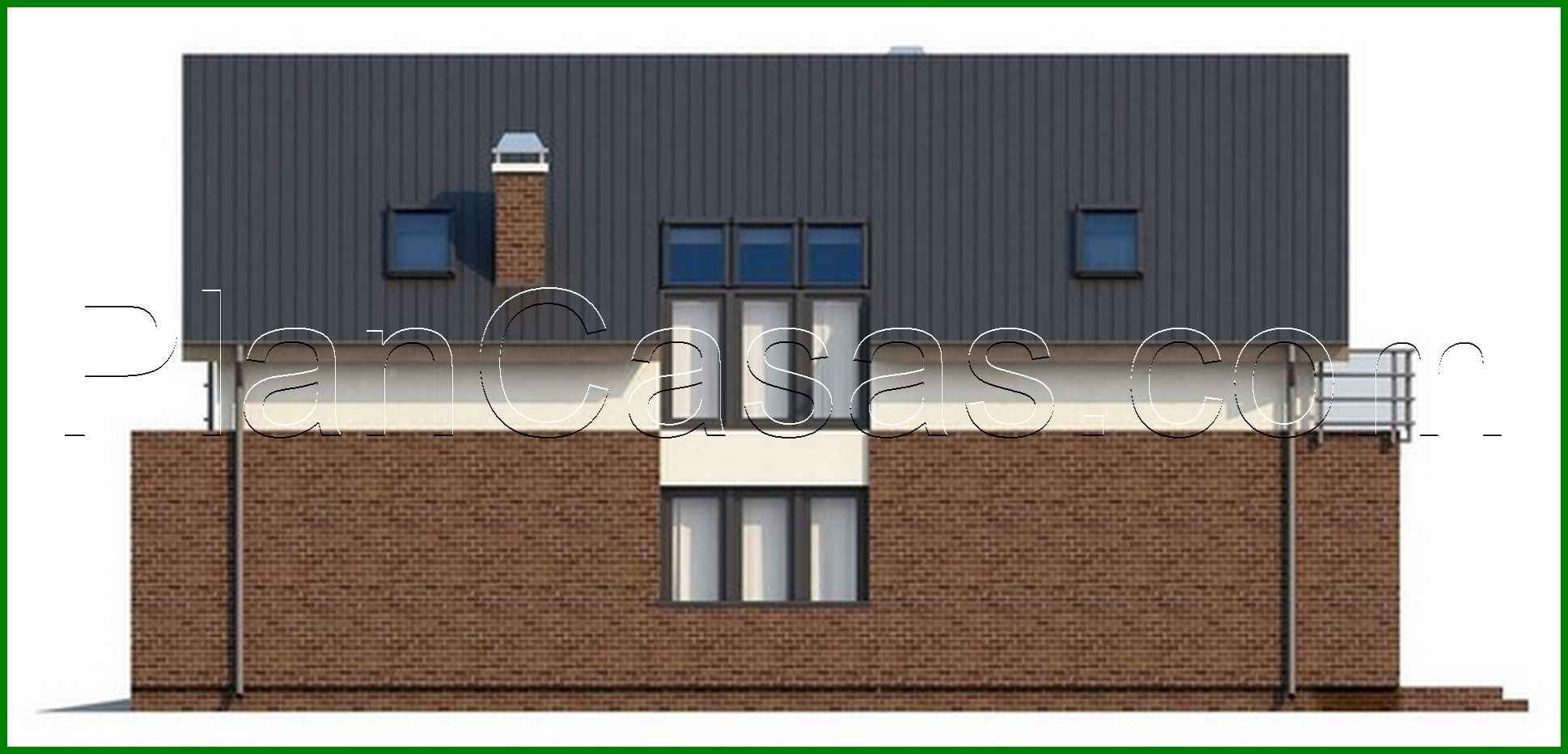 Galería de visualizaciones - Proyecto de casa con ático y garaje integrado