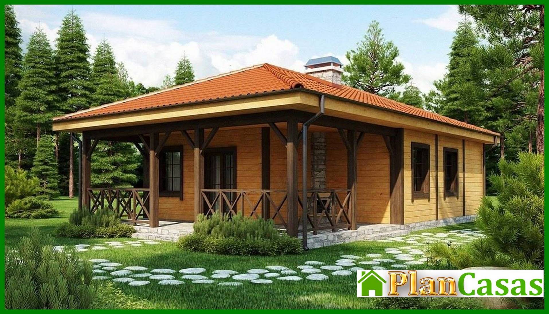 Galería de visualizaciones - Proyecto de casa con una gran terraza cubierta