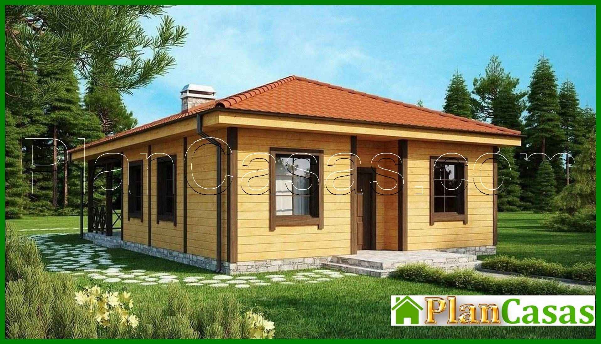 Proyecto de casa con una gran terraza cubierta